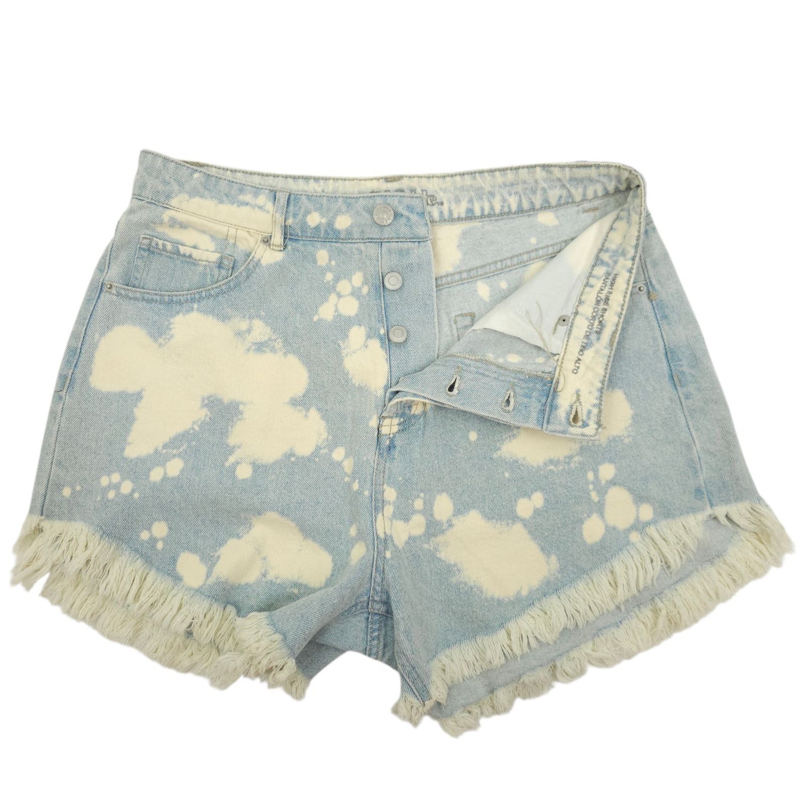 Other Wild Fable Denim Shorts 10 Bleach Dye Festival Grunge High R Size 32" / US 10 / IT 46 - 9 Thumbnail