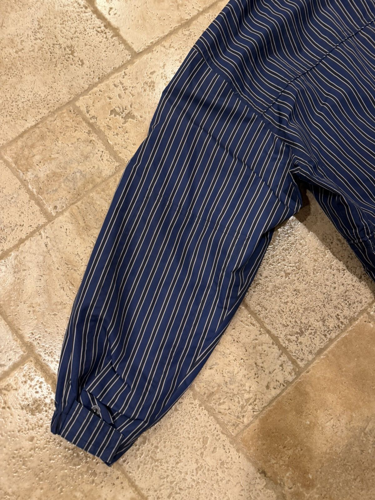 Balenciaga Balenciaga Ripstop Oversized Blue Striped 2020 Parka Jacket Size US S / EU 44-46 / 1 - 13 Thumbnail