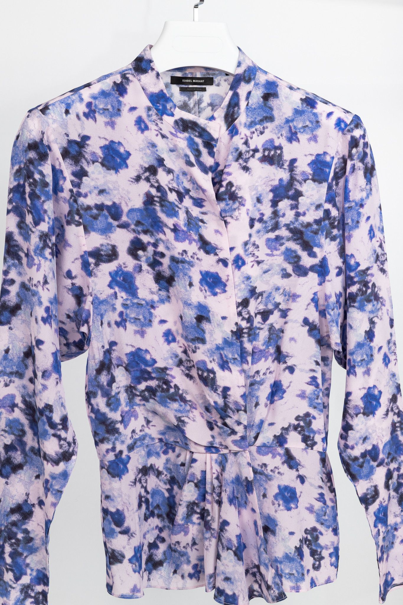 Isabel Marant Isabel Marant Fidaje Floral Silk Crepe Gathered Blouse Size S / US 4 / IT 40 - 3 Thumbnail