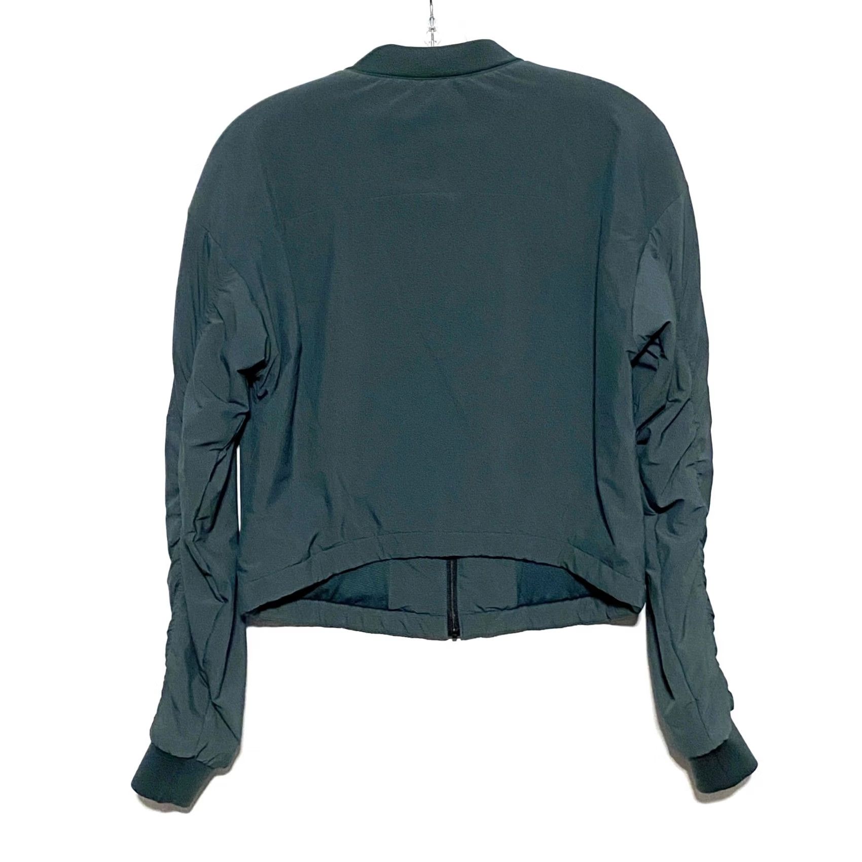 Nike Nike Aerolayer Cropped Training Bomber Full Zip Jacket S Women Black 811034 Zip Pockets Athletic Shirt Outer Nylon Women’s S Size S / US 4 / IT 40 - 5 Thumbnail