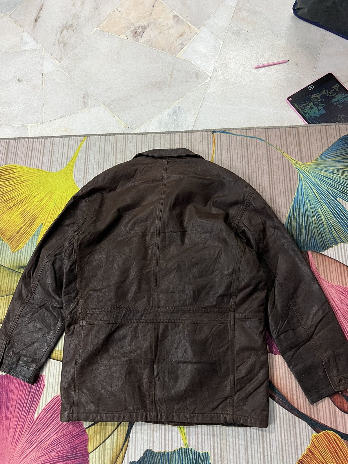 Yves Saint Laurent 💥Vintage YSL Pour Homme Leather Jacket Size US M / EU 48-50 / 2 - 10 Thumbnail