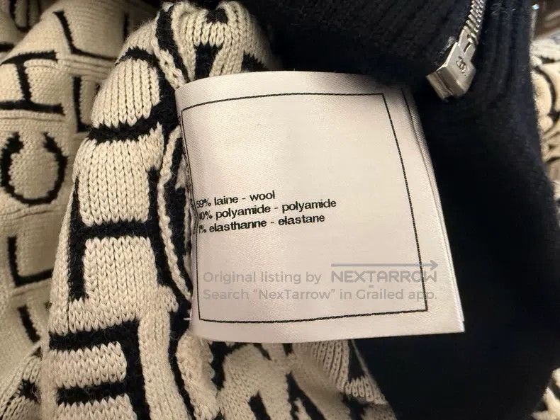 Chanel Chanel Black and white full-print knitted zipper jacket Size XS / US 0-2 / IT 36-38 - 6 Thumbnail