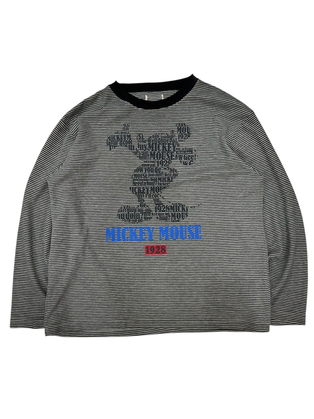 Hysteric Glamour 2000s VINTAGE MICKEY MOUSE STRIPE POEM LONG SLEEVE LGB STYLE Size US L / EU 52-54 / 3 - 1 Thumbnail