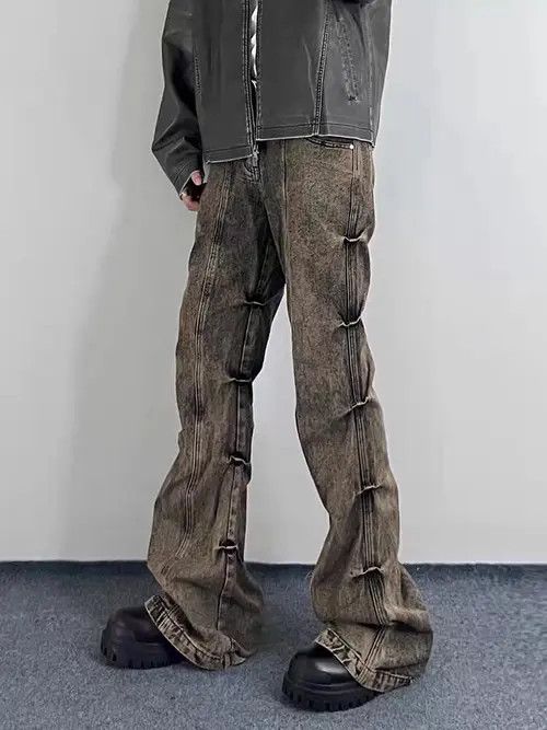 Other Street grunge washed micro-flared jeans Size US 33 - 4 Thumbnail