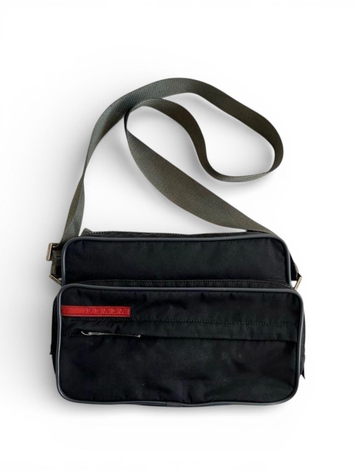 Prada Prada - Men's Black Shoulder Bag with Adjustable Strap Size ONE SIZE - 1 Thumbnail