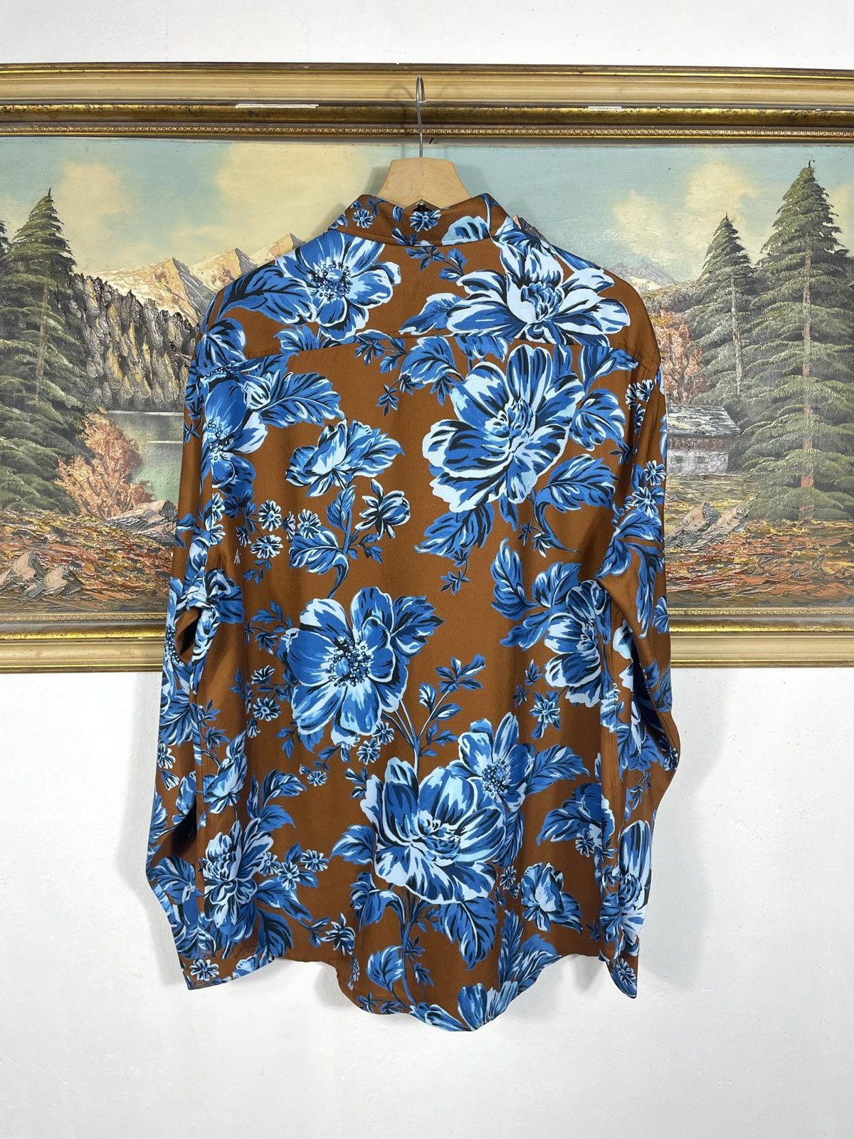 AMI Ami Multicolor Floral Shirt Hawaii Old Money Luxury Premium Size US XL / EU 56 / 4 - 5 Thumbnail