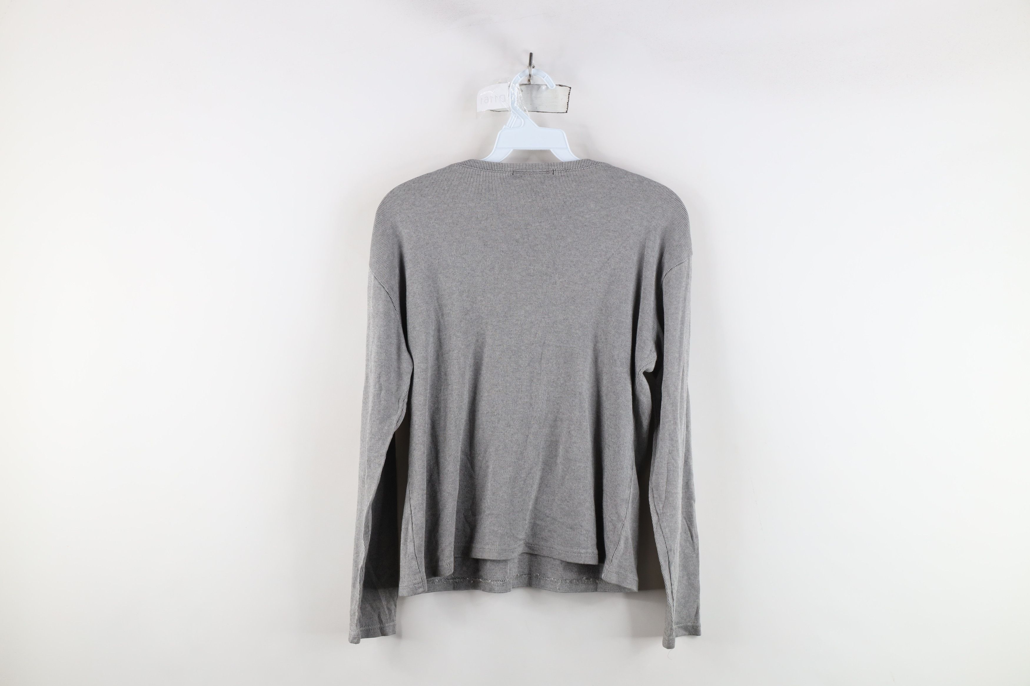 Express Vintage 90s Express Ribbed Knit Cropped Long Sleeve T-Shirt Size S / US 4 / IT 40 - 9 Thumbnail