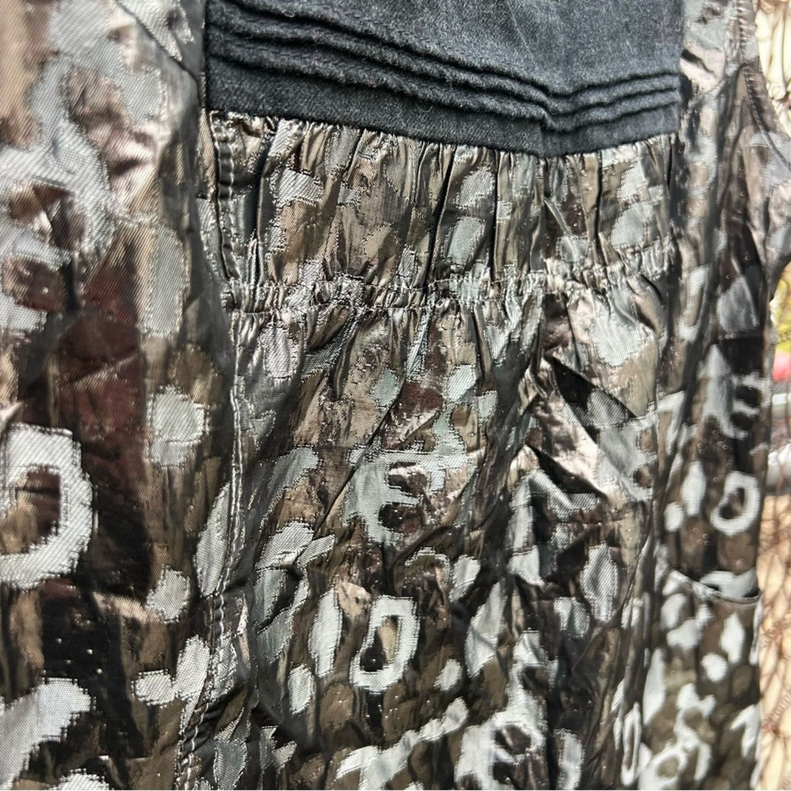 Tory Burch Tory Burch Claire Metallic Black Cheetah Sleeveless Tank Size XL / US 12-14 / IT 48-50 - 6 Thumbnail