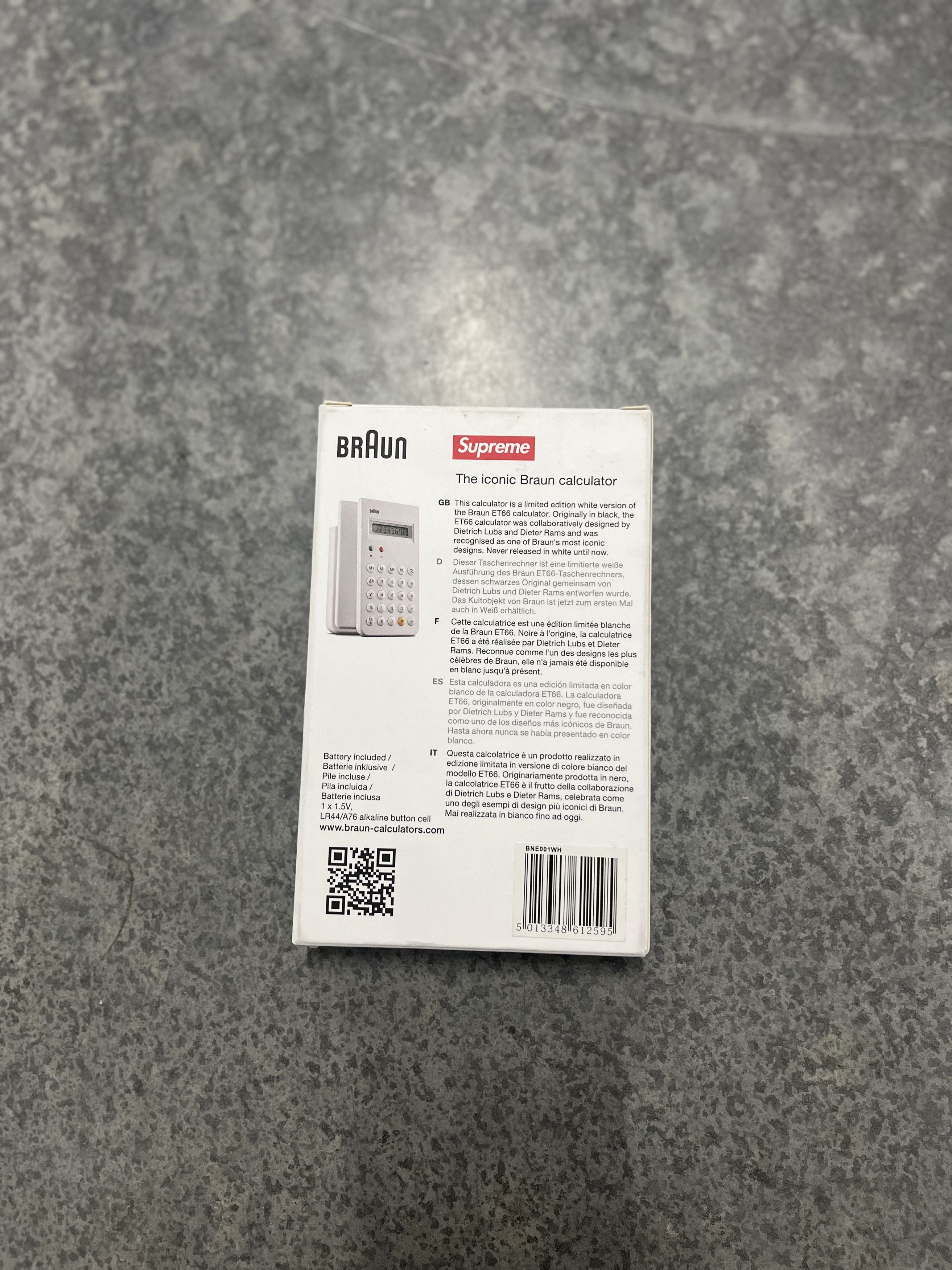 Braun × Supreme Supreme Braun Calculator Size ONE SIZE - 4 Thumbnail