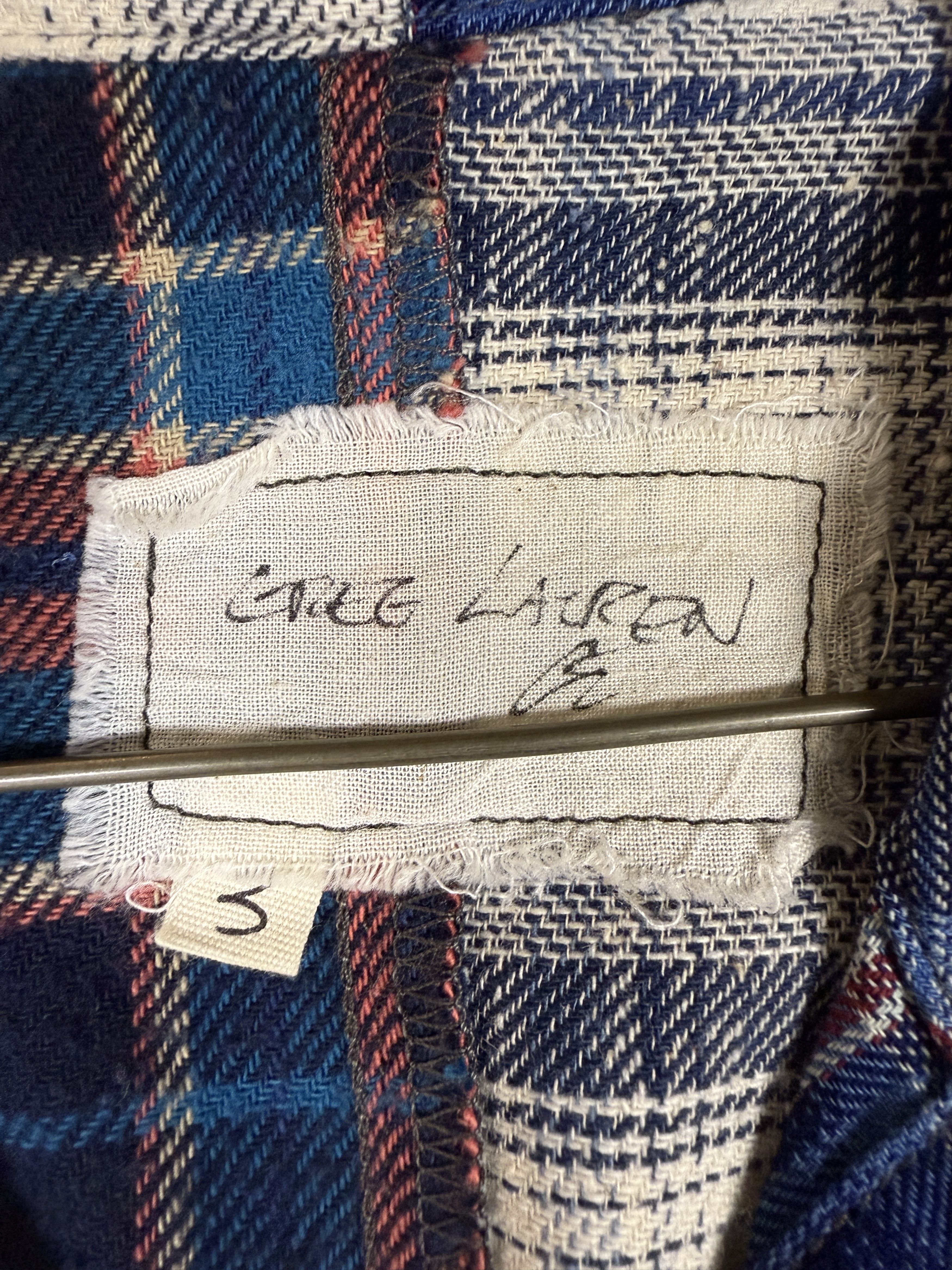 Greg Lauren $1050 Greg Lauren Mixed Plaid Shawl Collar Boxy Jacket Size US L / EU 52-54 / 3 - 8 Thumbnail