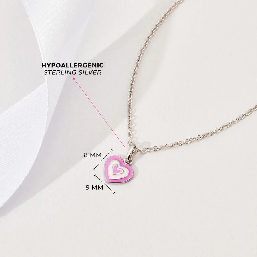 Other Lovestruck Heart Enamel Girls Pendant Size ONE SIZE - 2 Thumbnail