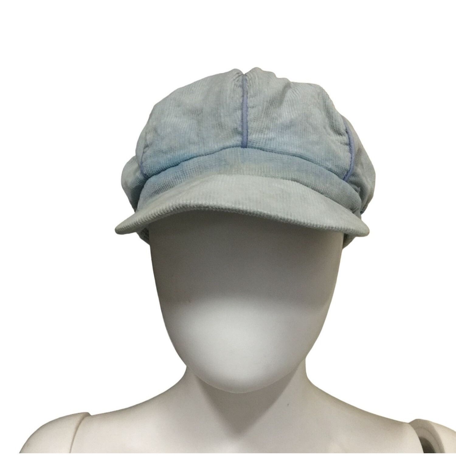 Other Women's Baby Blue Cotton Corduroy Hat Size ONE SIZE - 2 Thumbnail