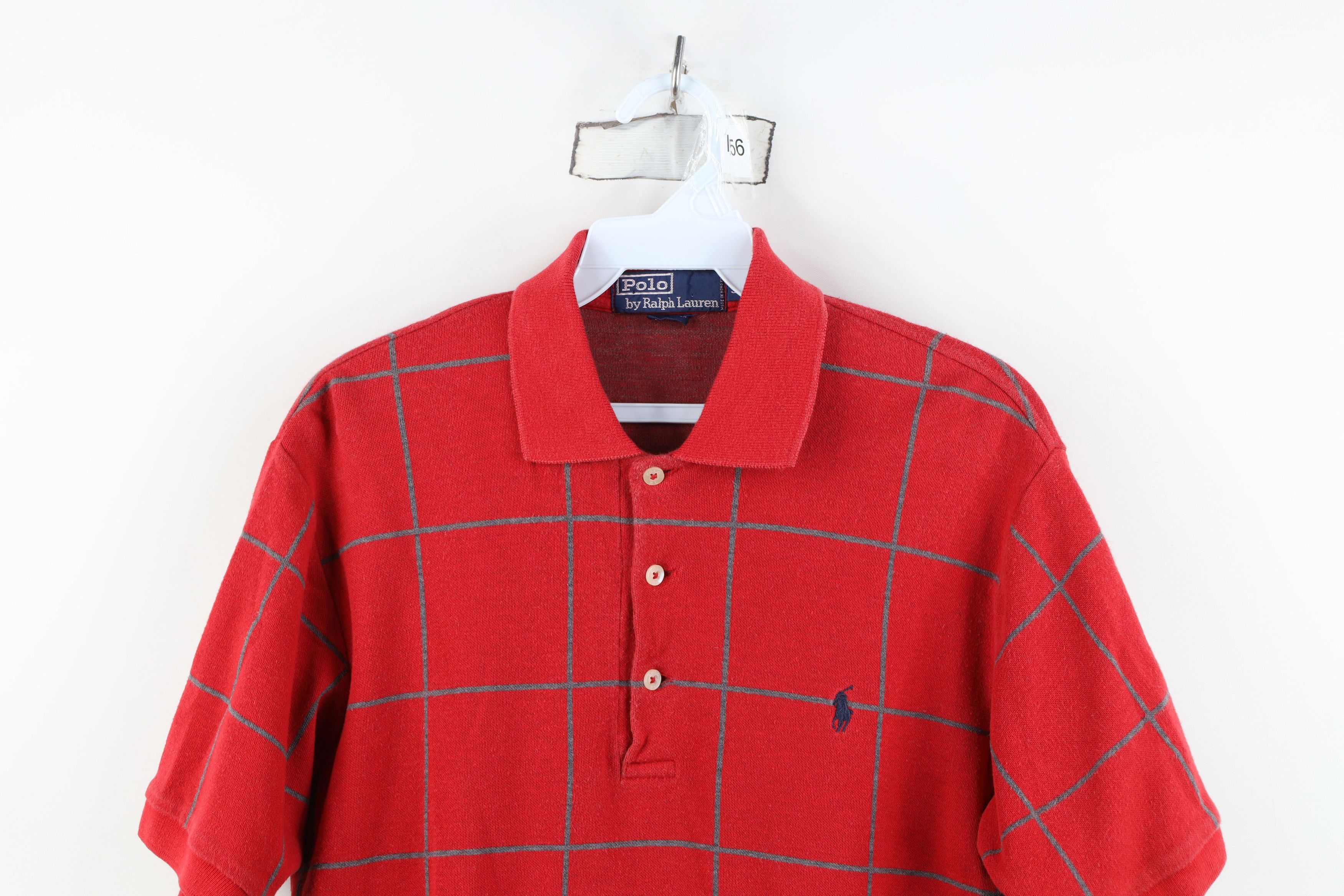 Ralph Lauren Vintage 90s Ralph Lauren Cotton Touch Polo Shirt Red Plaid Size US S / EU 44-46 / 1 - 2 Thumbnail