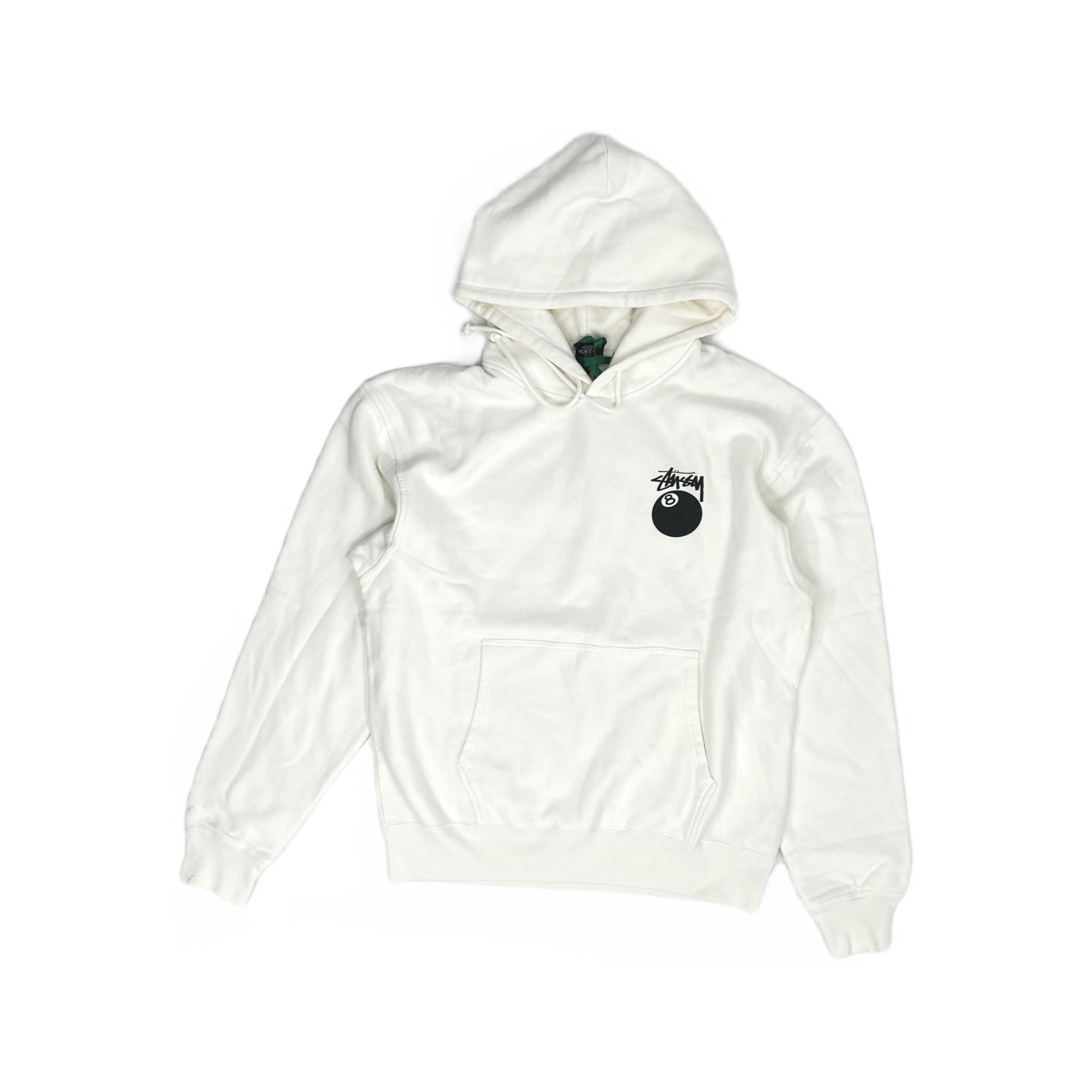 Stussy Stussy White Pigment Dyed Dice Hoodie Zip Up | Grailed