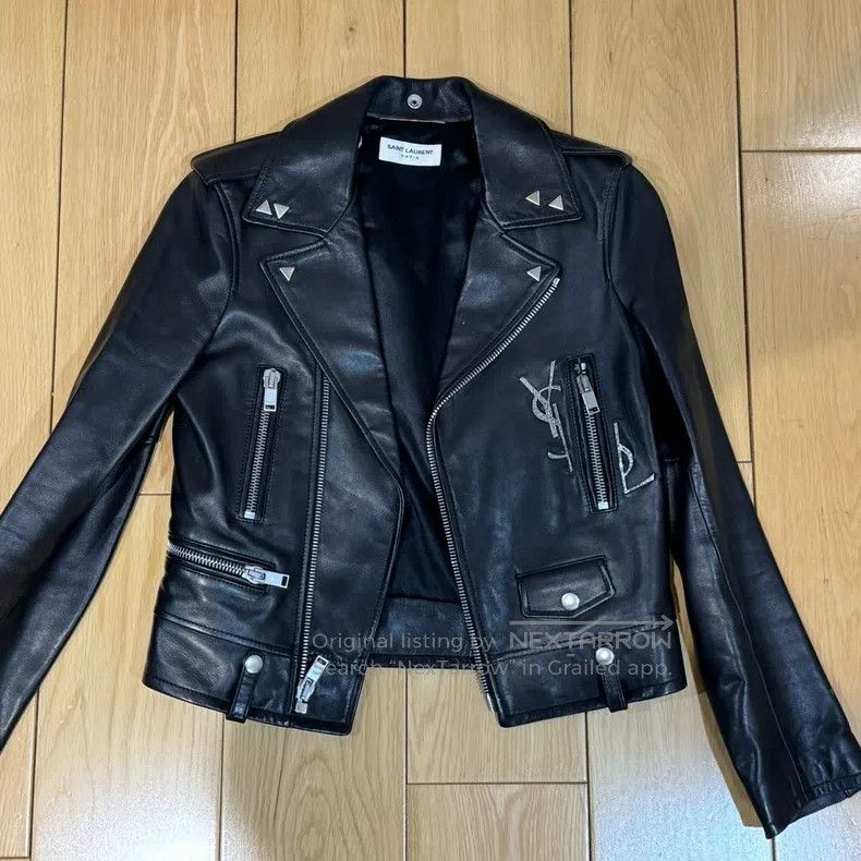Saint Laurent Paris Saint Laurent Paris Leather Jacket Size XS / US 0-2 / IT 36-38 - 1 Thumbnail