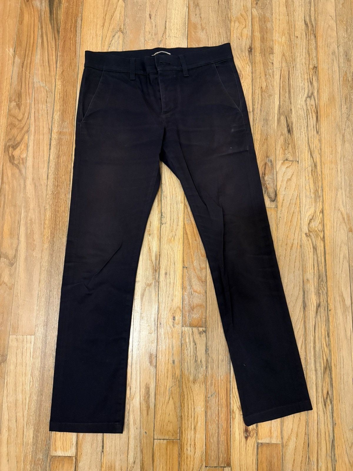 Saint Laurent Paris Saint Laurent Classic Navy Blue Slim Cotton Chino Size US 28 / EU 44 - 1 Thumbnail