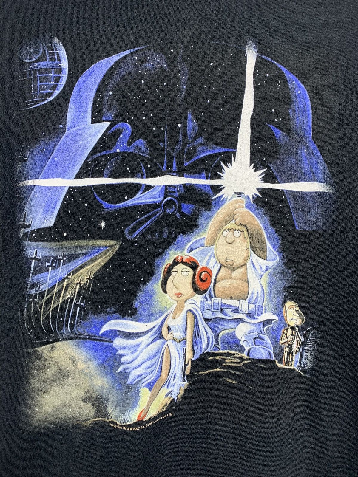 Cartoon Network Griffin Star Wars T-shirt 2007 cartoon Logo Darth Vader Size US L / EU 52-54 / 3 - 6 Thumbnail