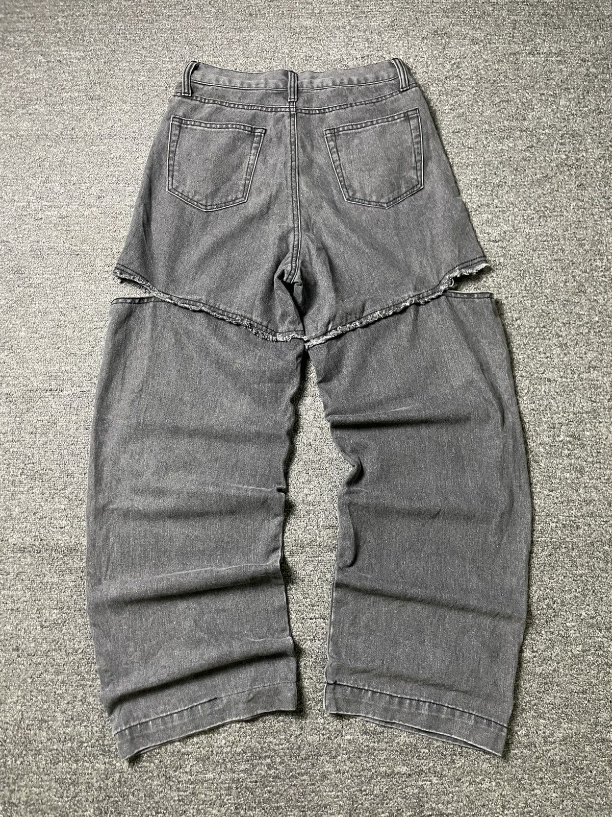 The Unbranded Brand ADD Colour Brand Cut-Out Wide Leg Jeans (62) Size 26" / US 2 / IT 38 - 11 Thumbnail