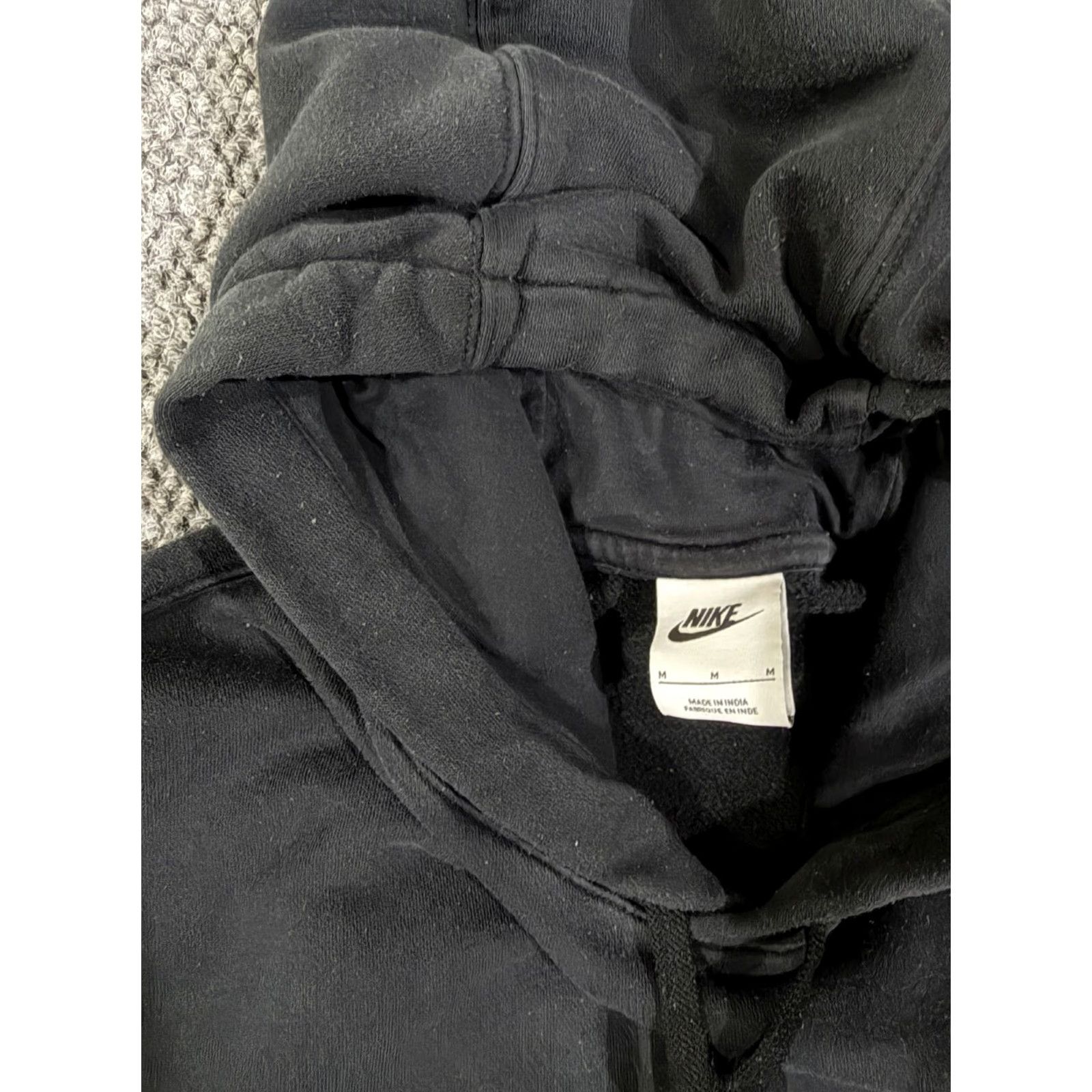 Nike Nike Hoodie Mens M Black Sweatshirt Athletic Fleece Cotton Blend Zip Hooded Pockets Full Zip All Seasons Sportswear Shoes? Size US M / EU 48-50 / 2 - 6 Thumbnail
