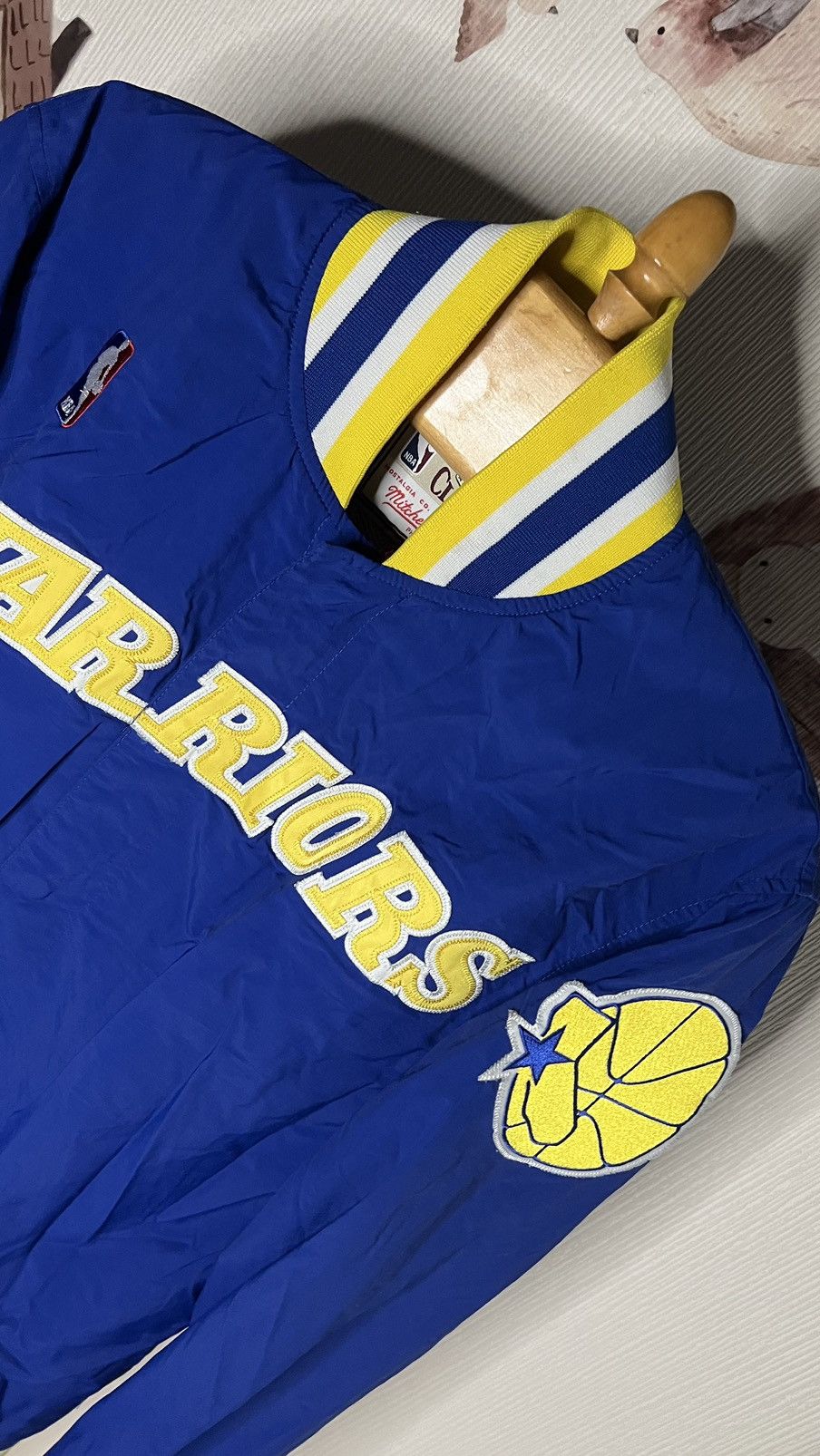 Mitchell & Ness × NBA Golden State Warriors NBA 1996/97Mitchell Ness bomber jacket Size US M / EU 48-50 / 2 - 2 Thumbnail