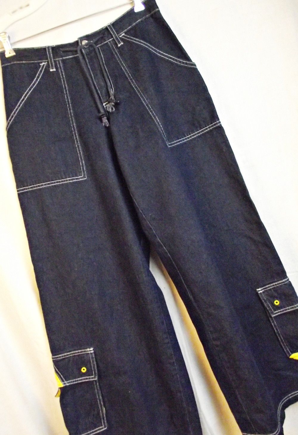 Vintage BREAKDOWN ORIGINAL Jeans Wide Baggy Leg Cargo Skater Size 30" / US 8 / IT 44 - 1 Thumbnail