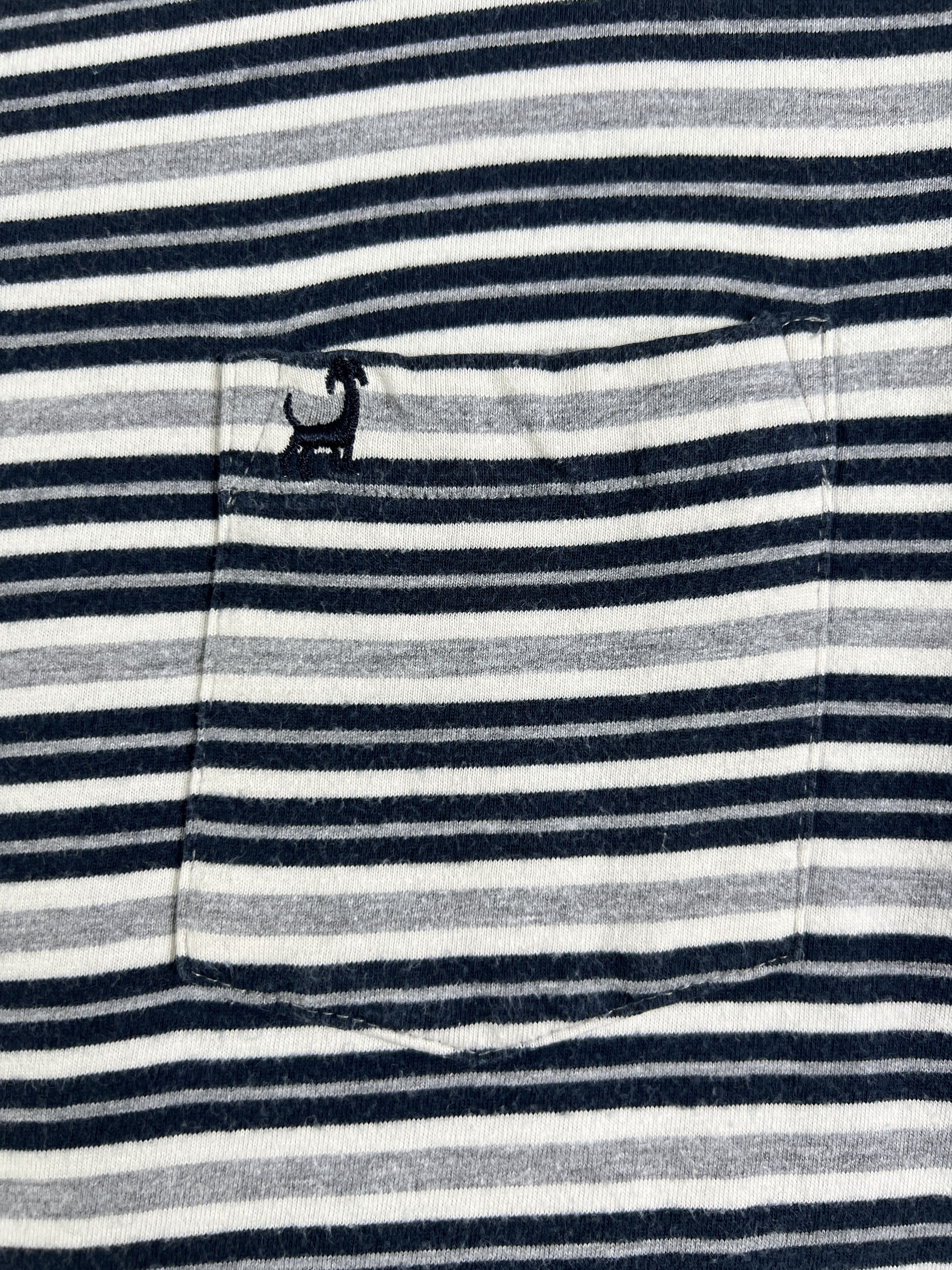 Jean × Michiko Koshino London No.4739 Michiko London Jeans Striped Pocket Tee (L) Size US L / EU 52-54 / 3 - 2 Thumbnail