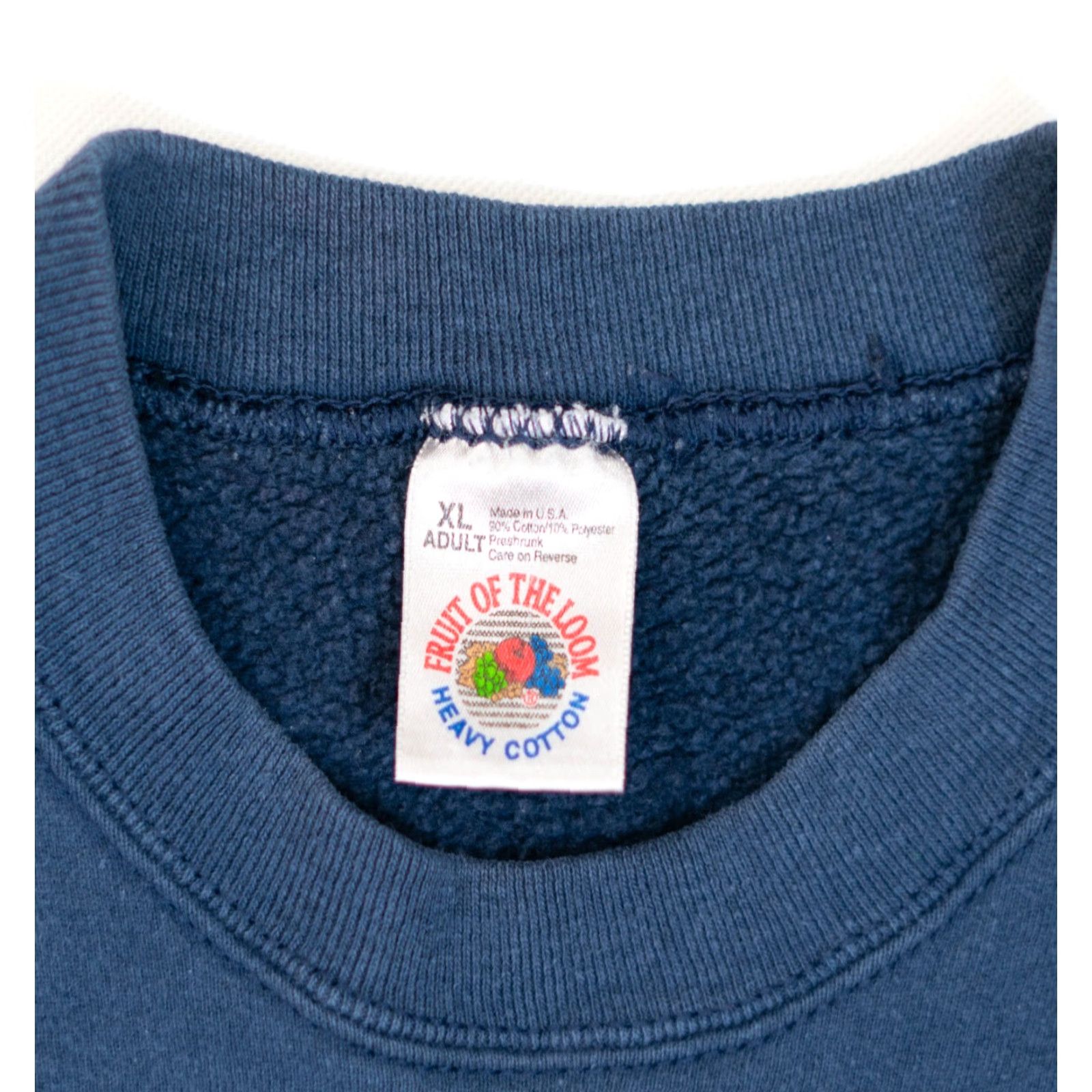 Fruit Of The Loom VINTAGE Tajima Embroidery Machine Sweatshirt Logo Size XL Blue 80's 90s USA Embroidered Fruit of the Loom Men Sweatshirt Size US XL / EU 56 / 4 - 3 Thumbnail