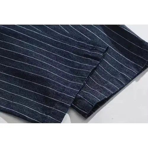 Japanese Brand 20AW Indigo Union Japan Denim Striped Relaxed Fit Pants Size US 32 / EU 48 - 4 Thumbnail