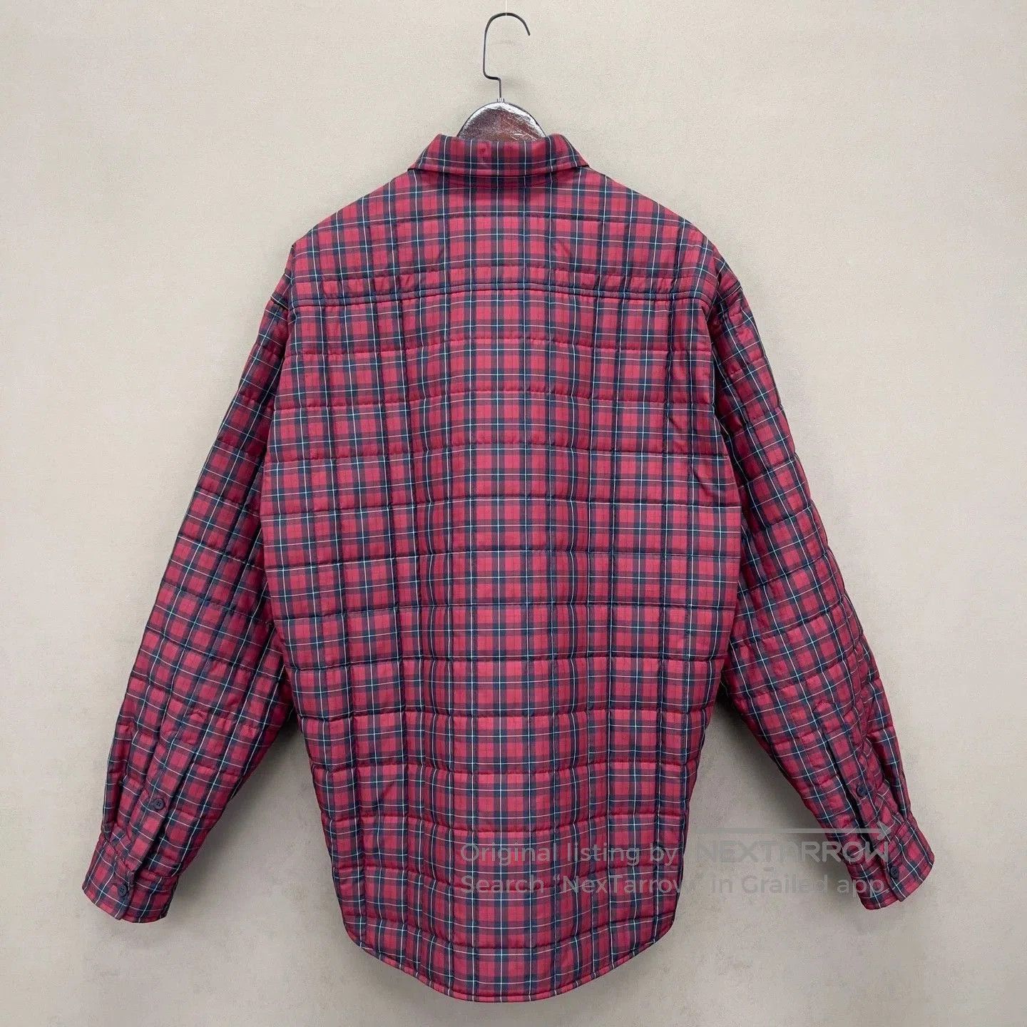Balenciaga red and black checkered cotton shirt. Size US L / EU 52-54 / 3 - 2 Thumbnail