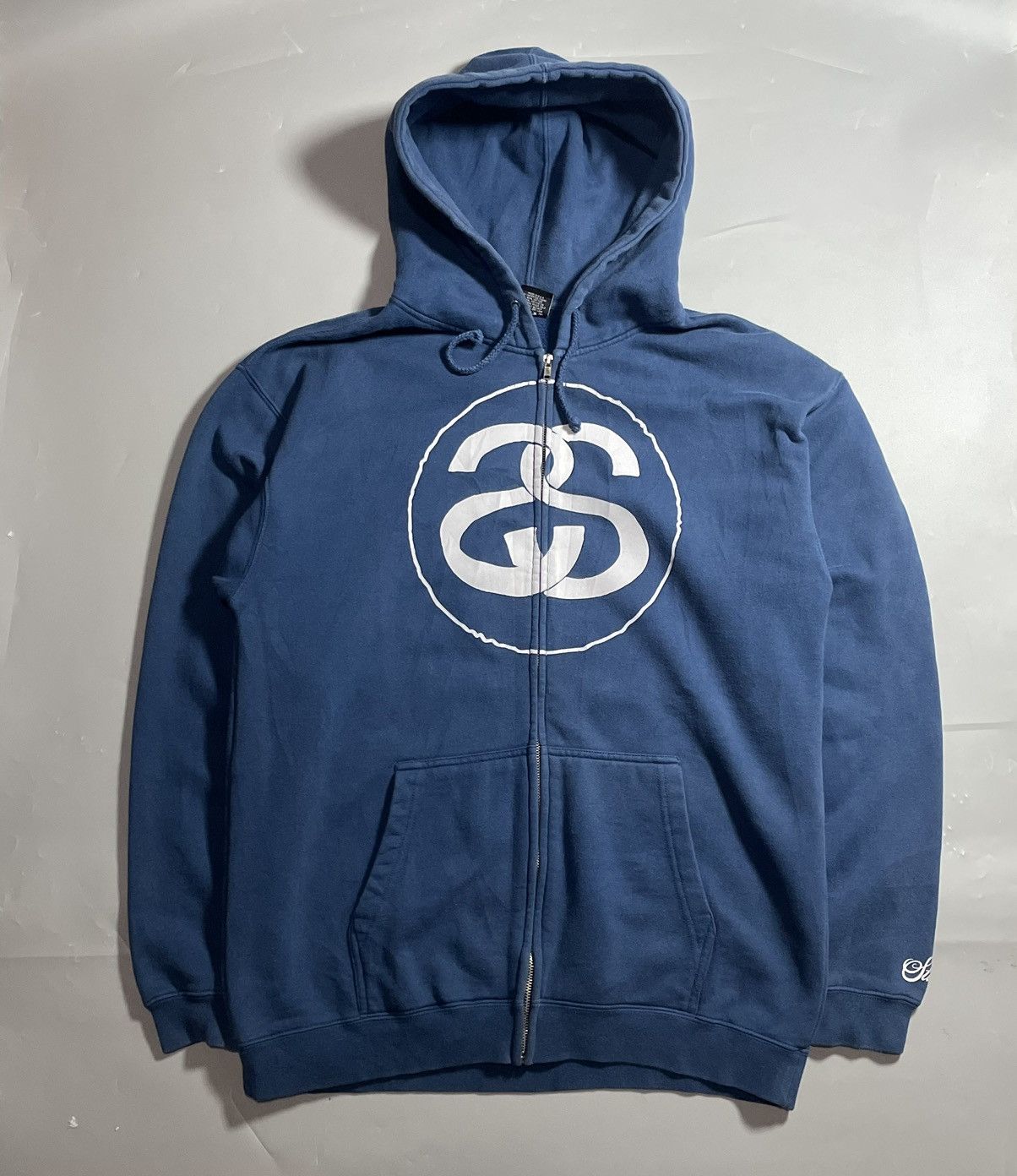 トップス 00s OLD STUSSY S/S logo zip-up hoodie Stussy × Vintage STUSSY AOP ZIP UP HOODIE VINTAGE | Grailed