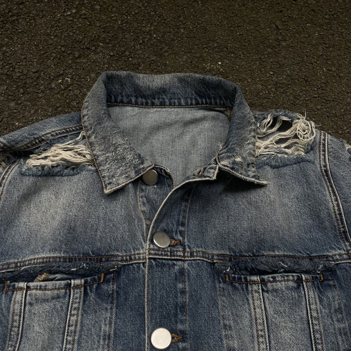 Balmain Balmain Destroyed Zombie Denim Jacket Size US L / EU 52-54 / 3 - 2 Thumbnail