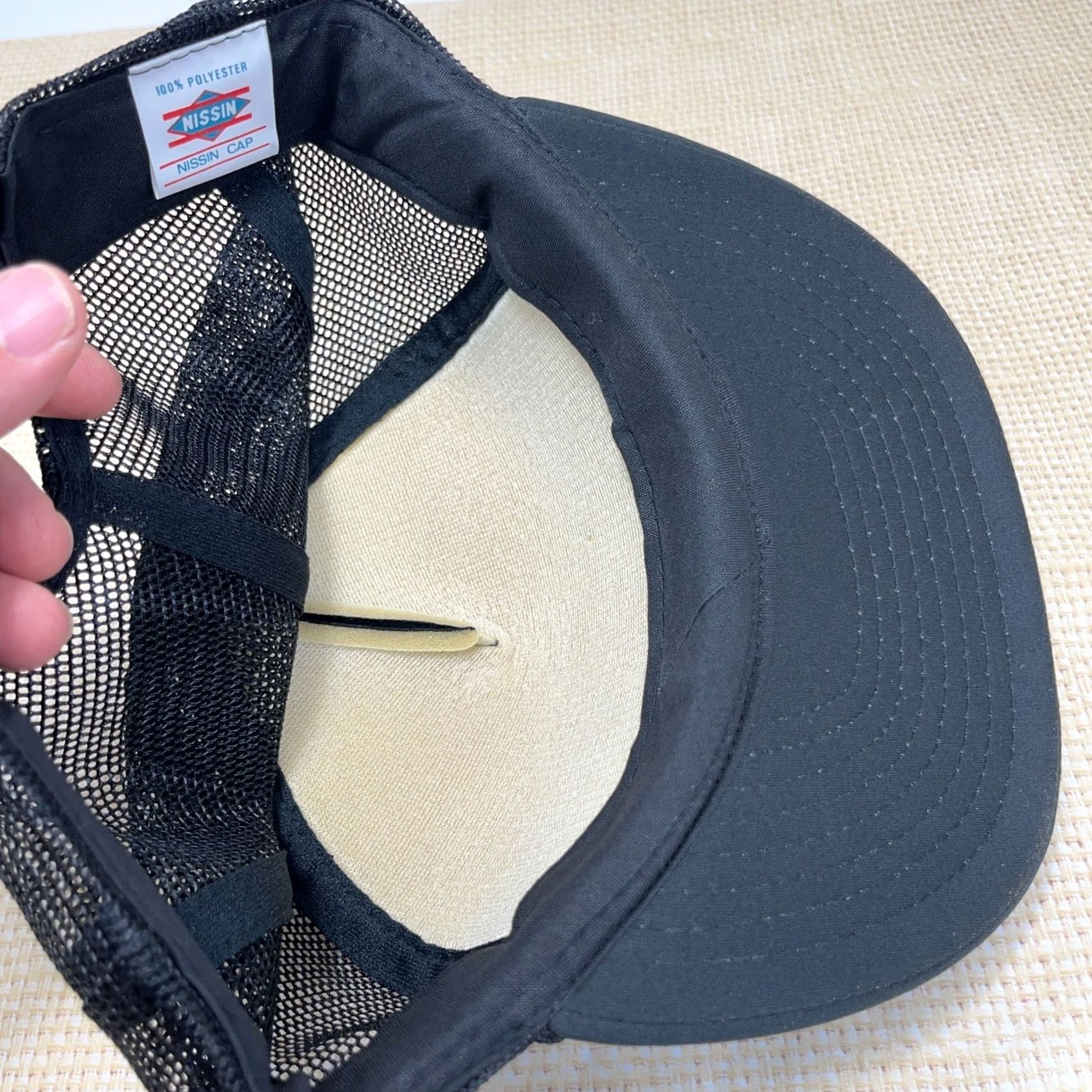Vintage VINTAGE Miners Oil Trucker Hat Cap Snapback Black Yellow Tanker Trucking 90s Mens Adjustable Hat Size ONE SIZE - 6 Thumbnail