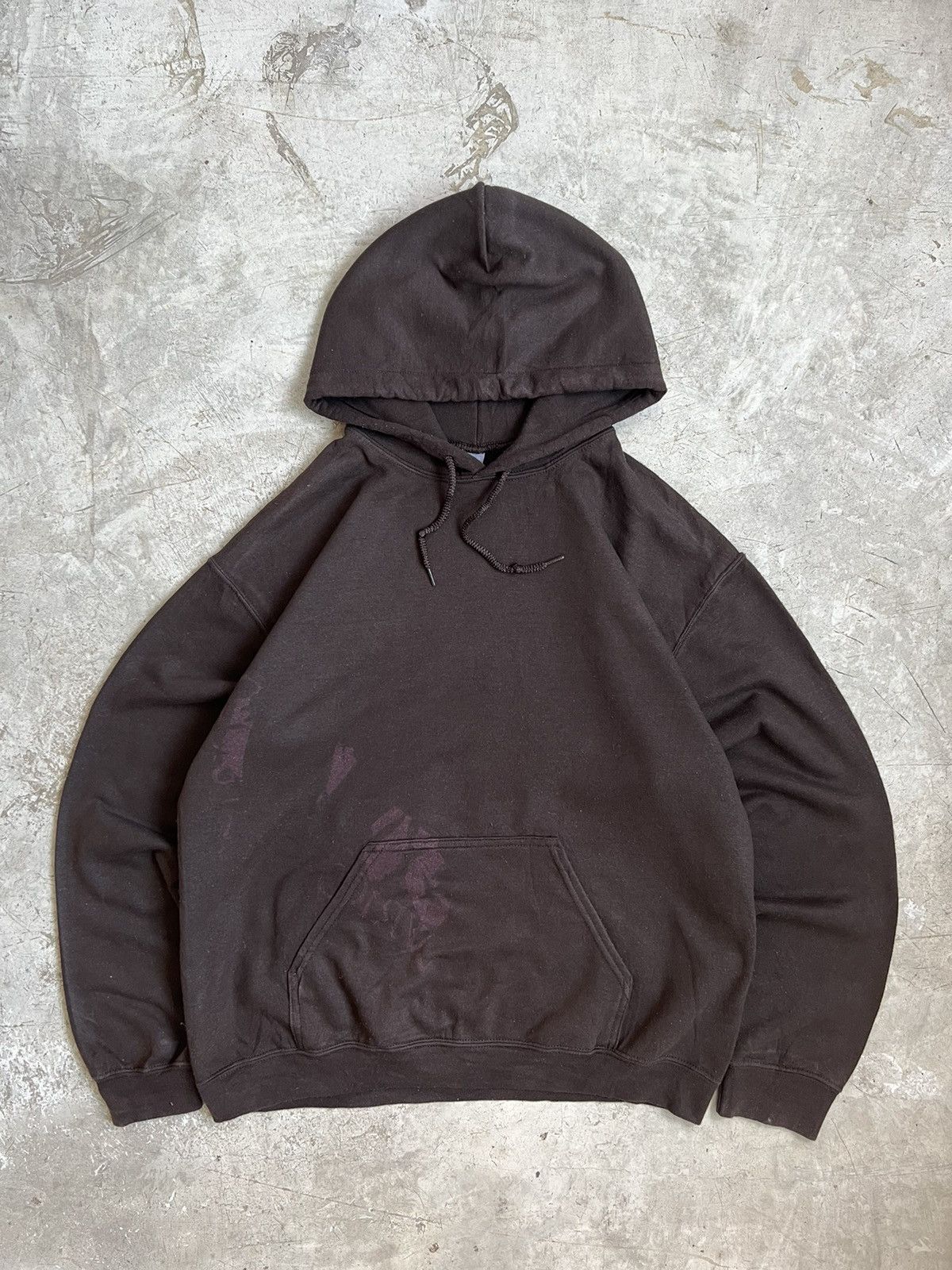 Russell Athletic × Vintage 🤎 Vintage Gildan Blank Hoodie Size US M / EU 48-50 / 2 - 2 Thumbnail
