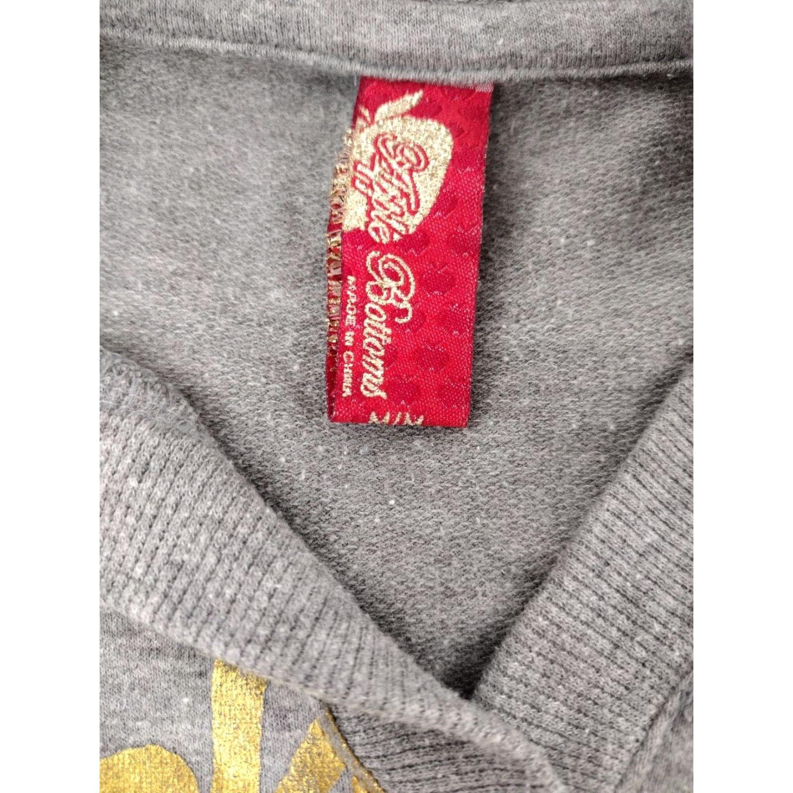 Vintage Vintage Apple Bottoms Hoodie Women’s Medium Gray Fleece Pullover Festival Hip Hop Style Size M / US 6-8 / IT 42-44 - 3 Thumbnail