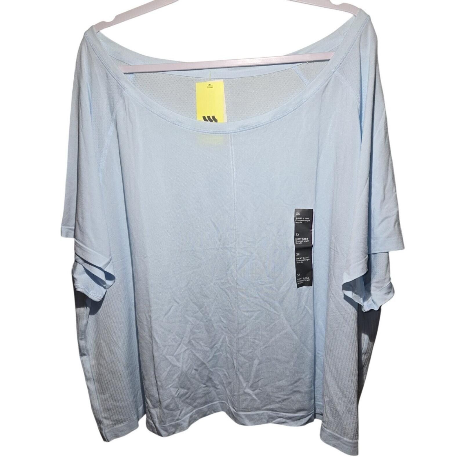 Other All in Motion Womens 3X Light Blue Seamless Short Sleeve Size 3XL / US 20-22 - 1 Thumbnail