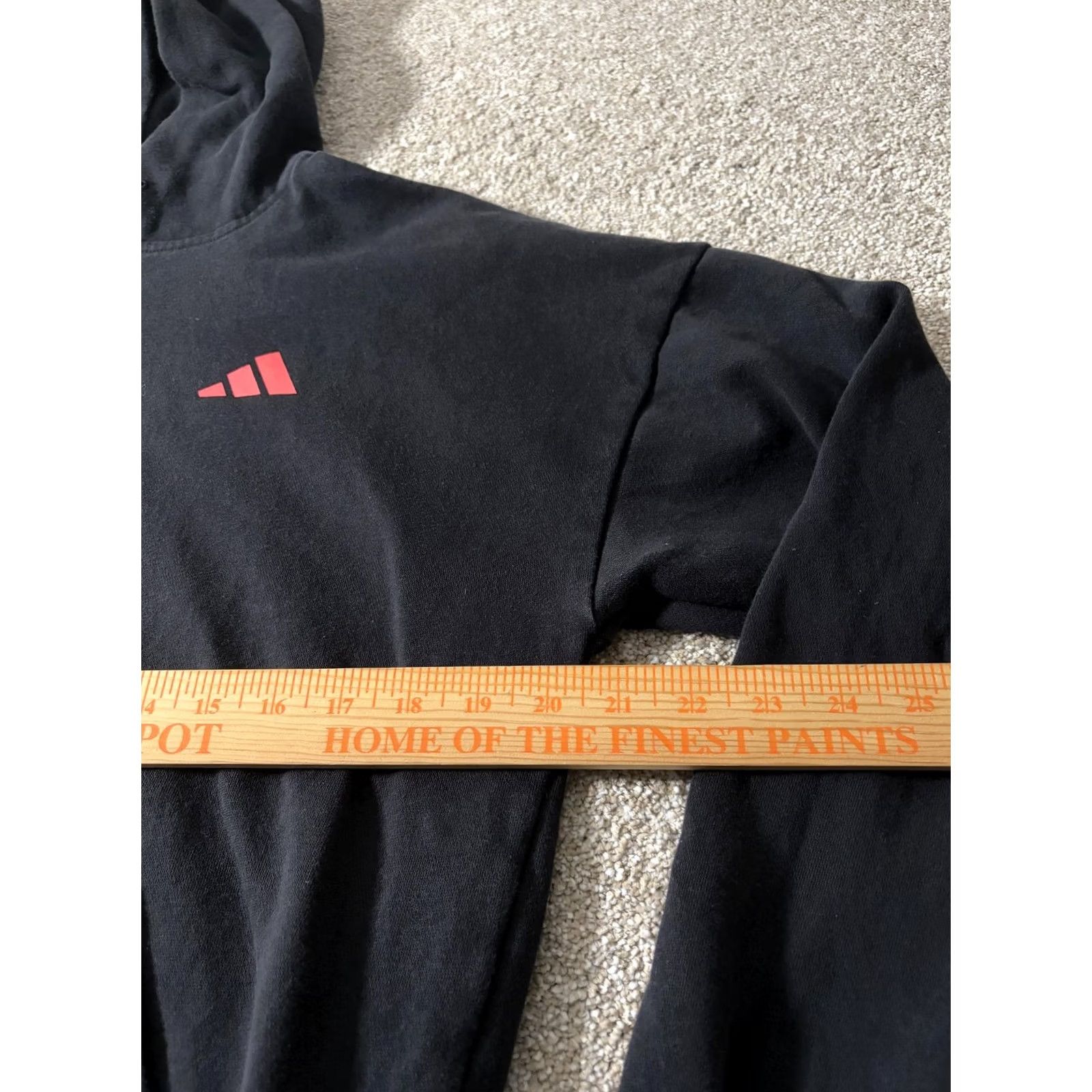 Adidas Adidas Hoodie Mens Small Black Three Stripes Graphic Fleece Sweatshirt Pullover Size US S / EU 44-46 / 1 - 3 Thumbnail