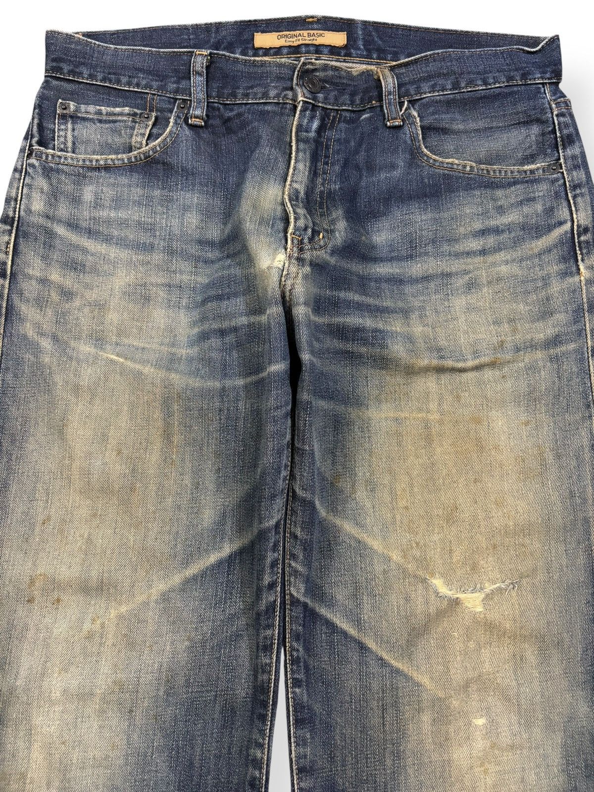 Undercover × Uniqlo Vintage Uniqlo S003 Mud Wash Baggy Distressed Grunge Jeans Size US 34 / EU 50 - 3 Thumbnail
