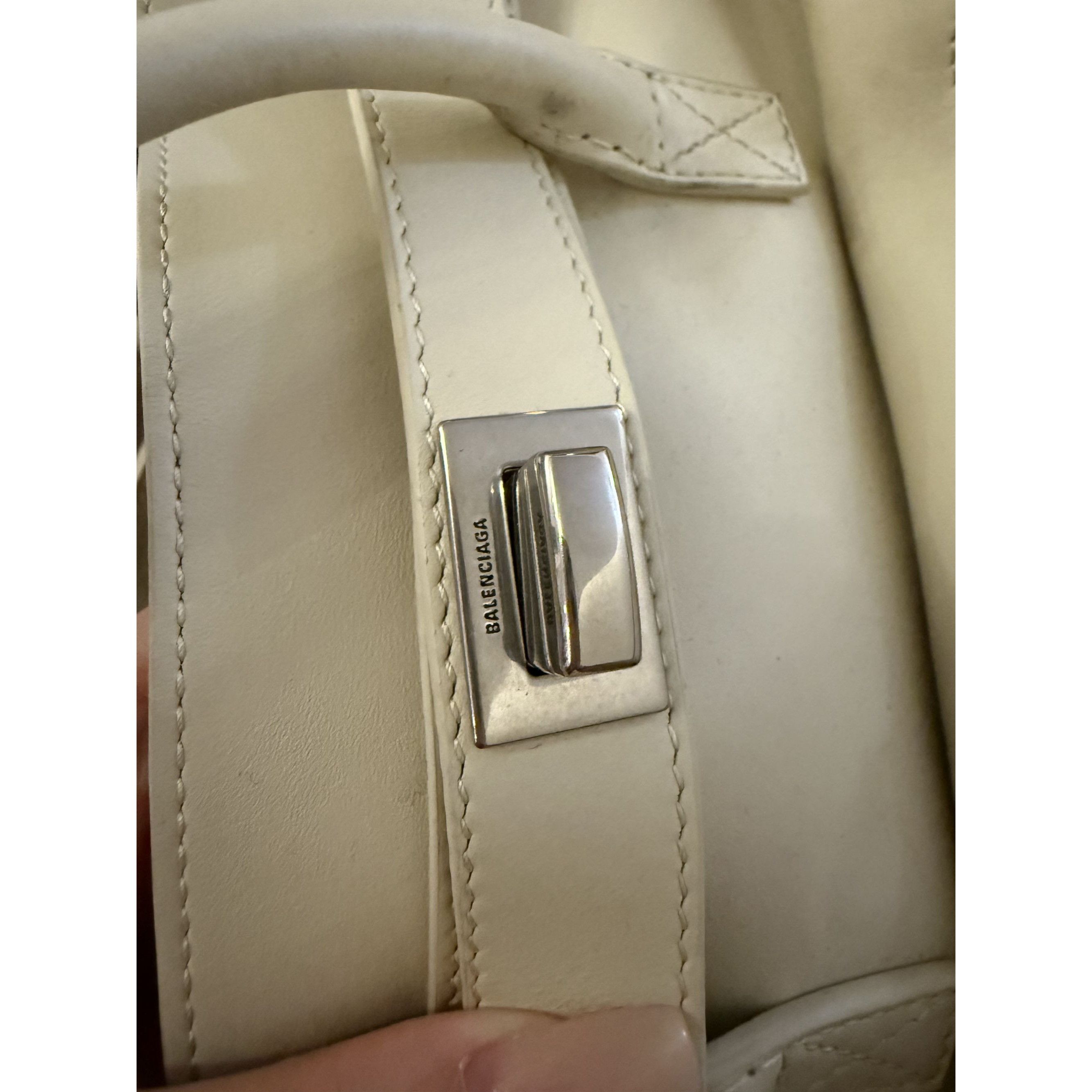 Balenciaga Balenciaga Medium Bel Air Tote Bag White Size ONE SIZE - 11 Thumbnail
