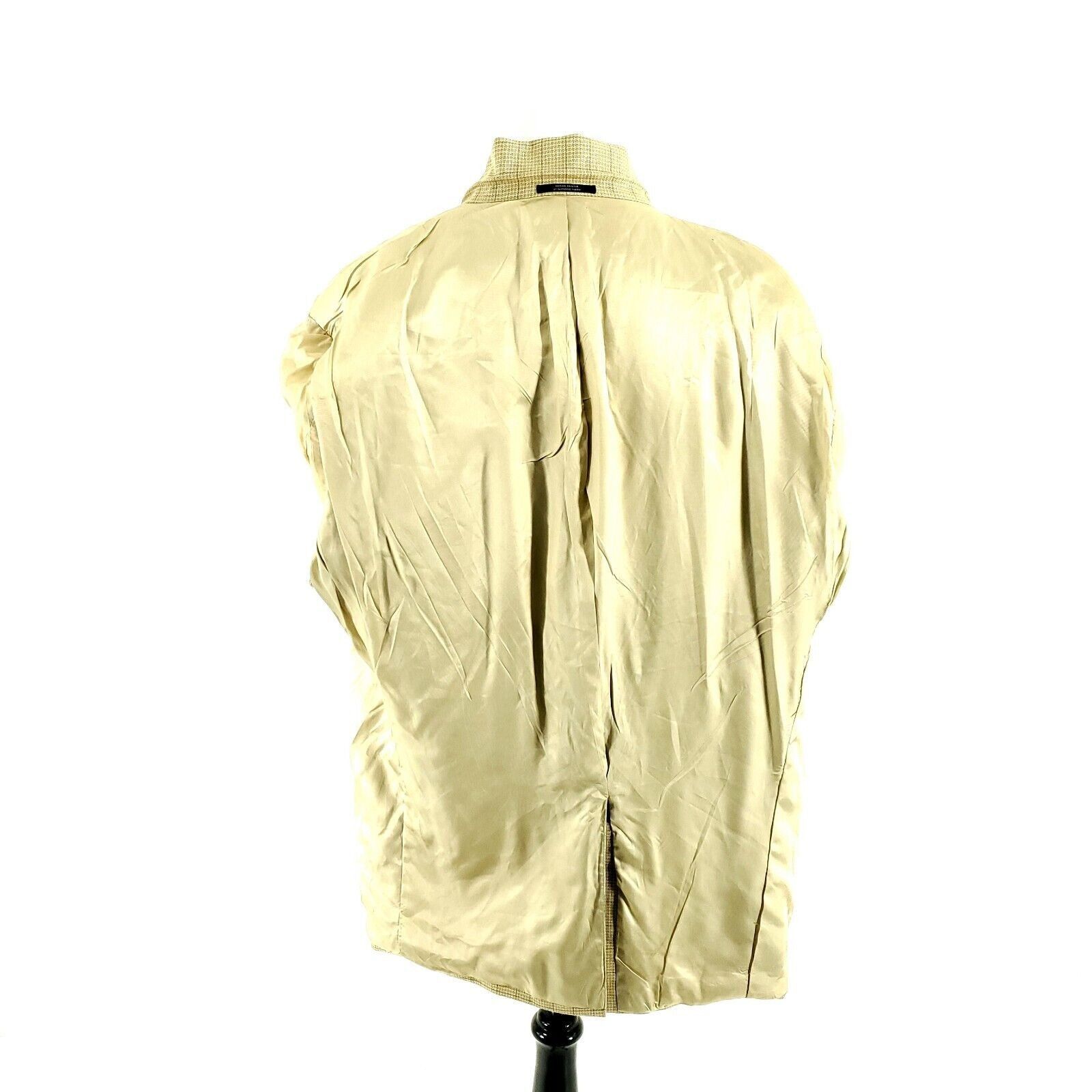 Hart Schaffner Marx Hart Schaffner Marx Gold Trumpeter Wool 2 Button Sport Coat Size 46L - 11 Thumbnail