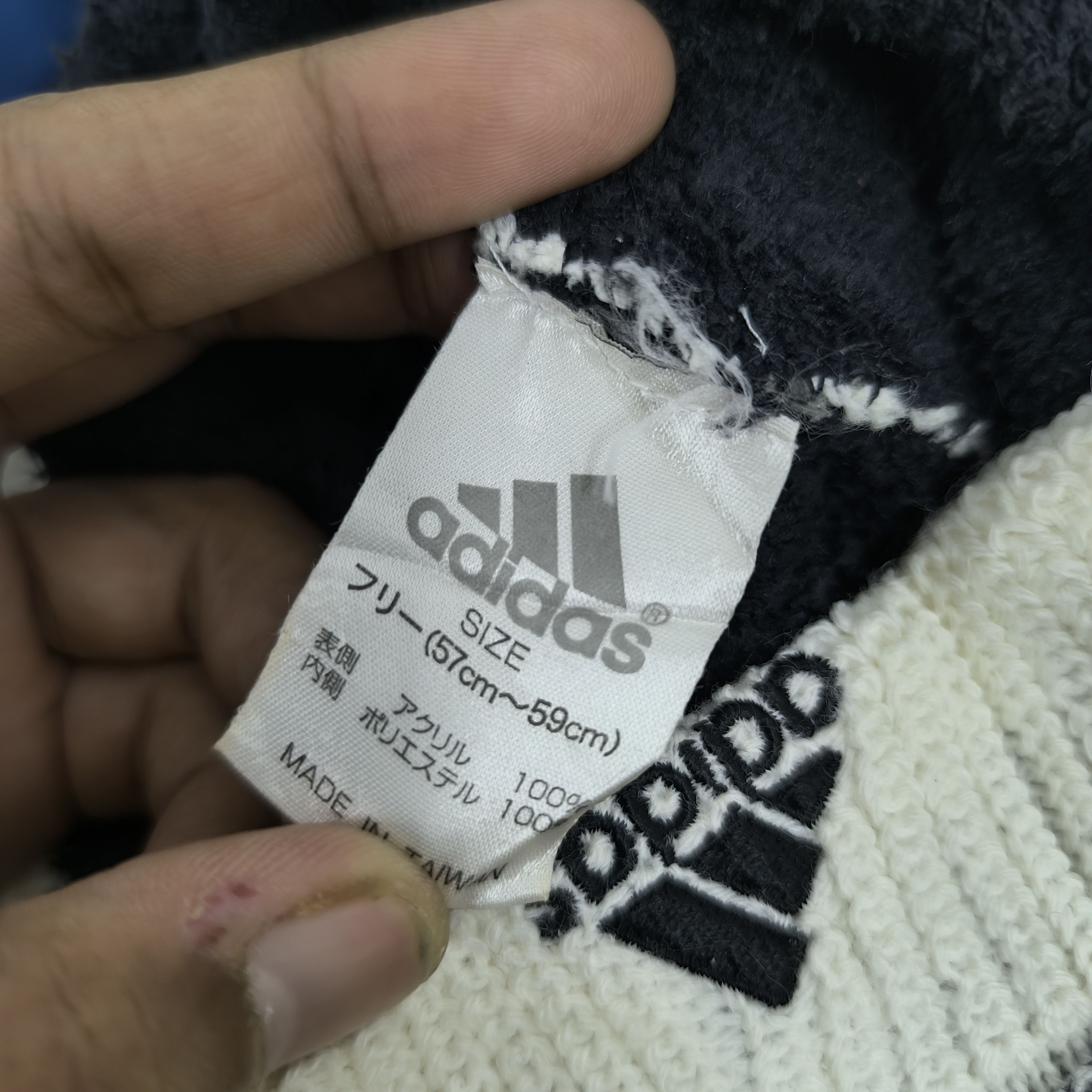 Adidas ✨Vintage adidas flag stripes beanie hat Size ONE SIZE - 4 Thumbnail