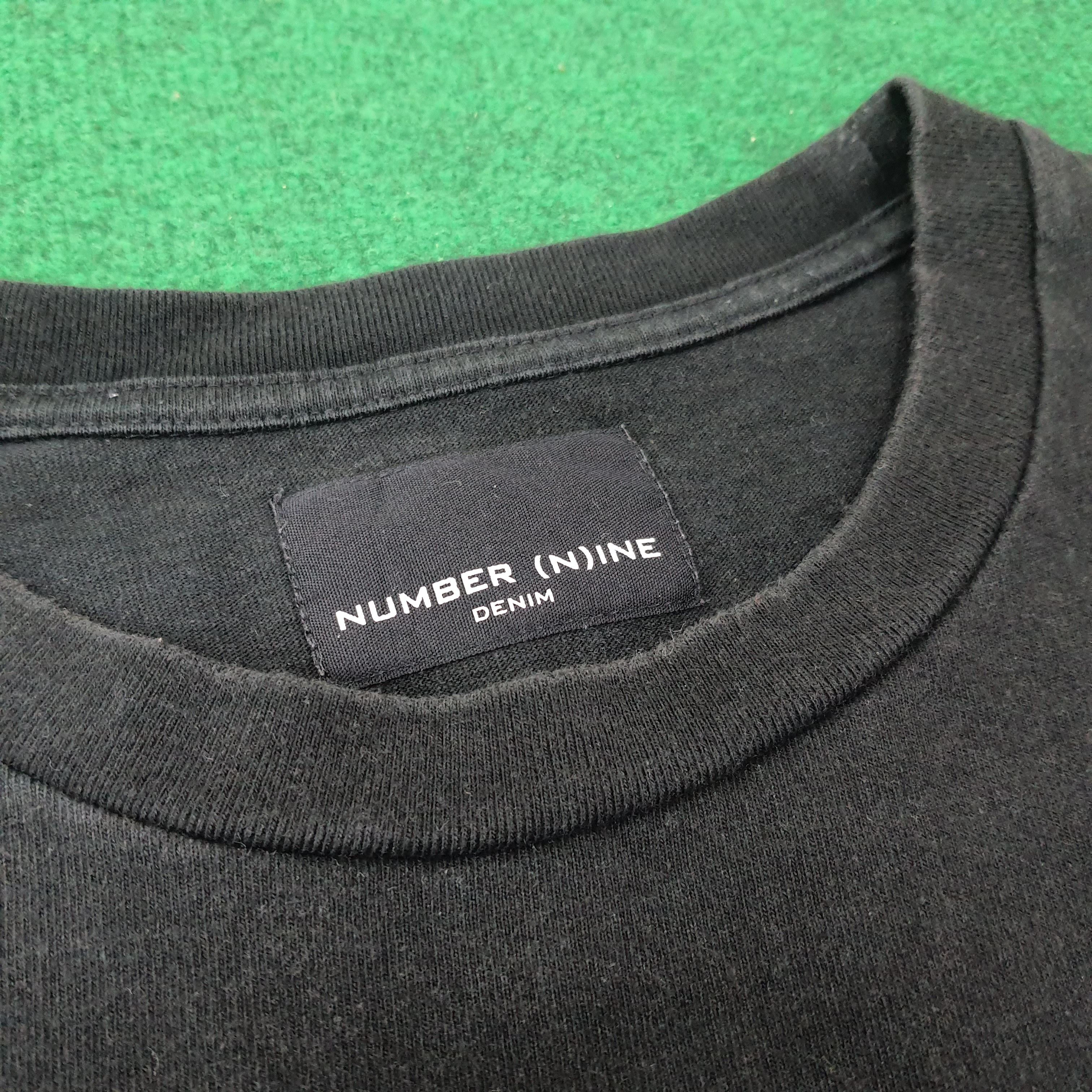 Number (N)ine Vintage Number Nine Denim Pocket Custom Logo Tshirt C223N76 Size US M / EU 48-50 / 2 - 4 Thumbnail