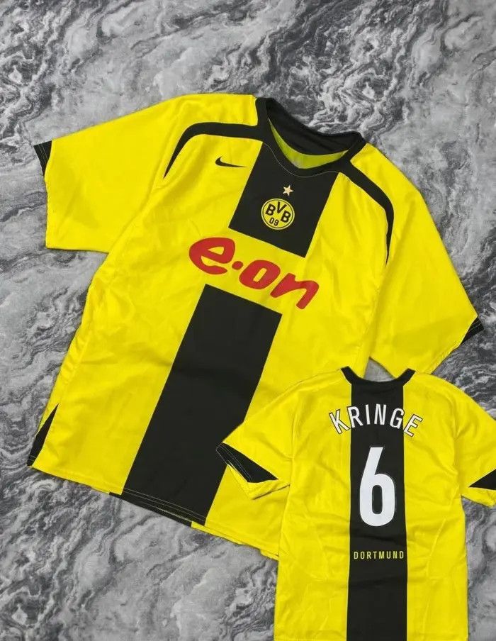 Nike Nike Borussia Dortmund 2005 2006 Kringe #6 Home Size US XL / EU 56 / 4 - 1 Thumbnail