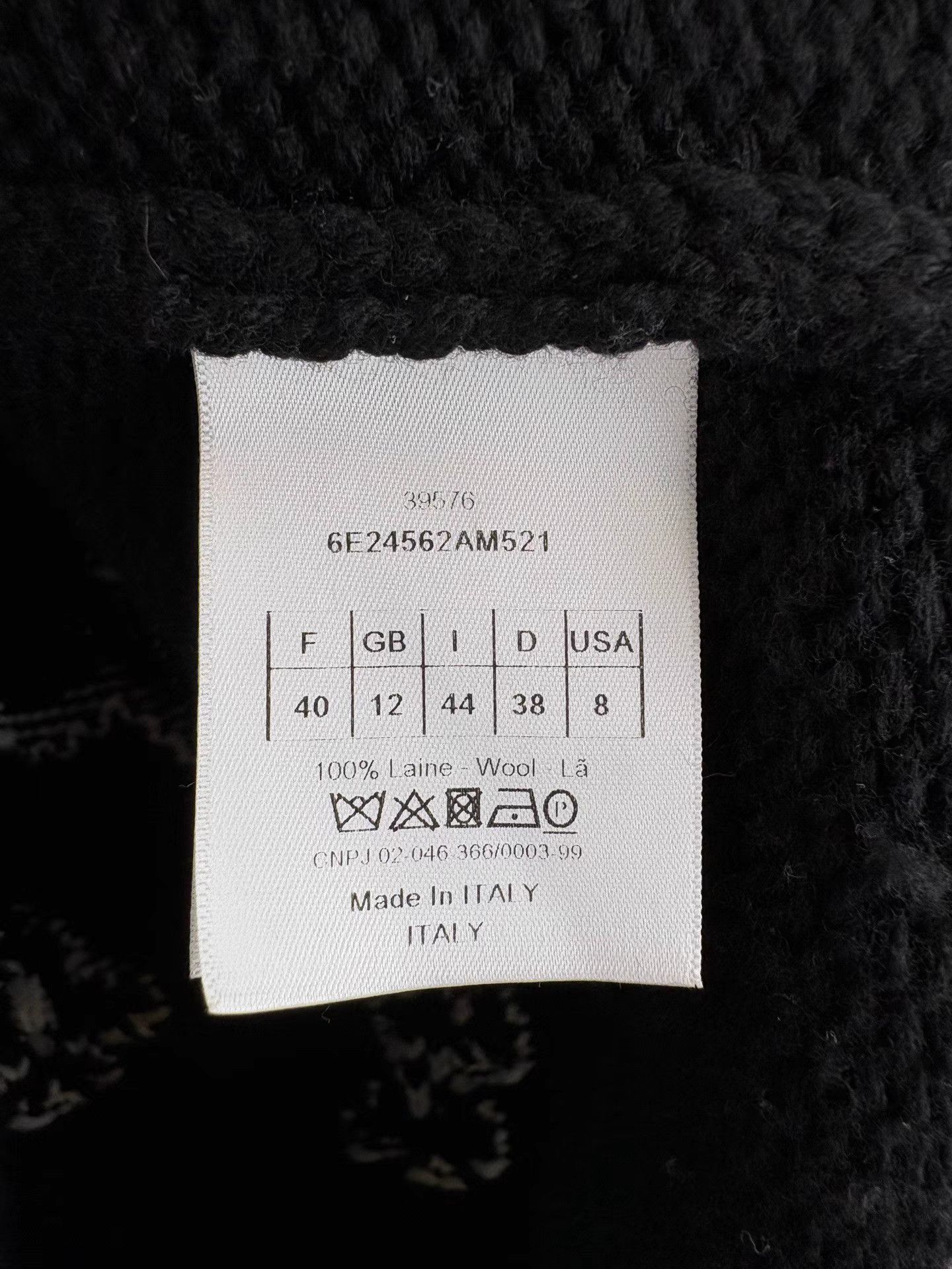 Dior DIOR Black Wool Knit Sleeveless Vest K1 Size S / US 4 / IT 40 - 4 Thumbnail