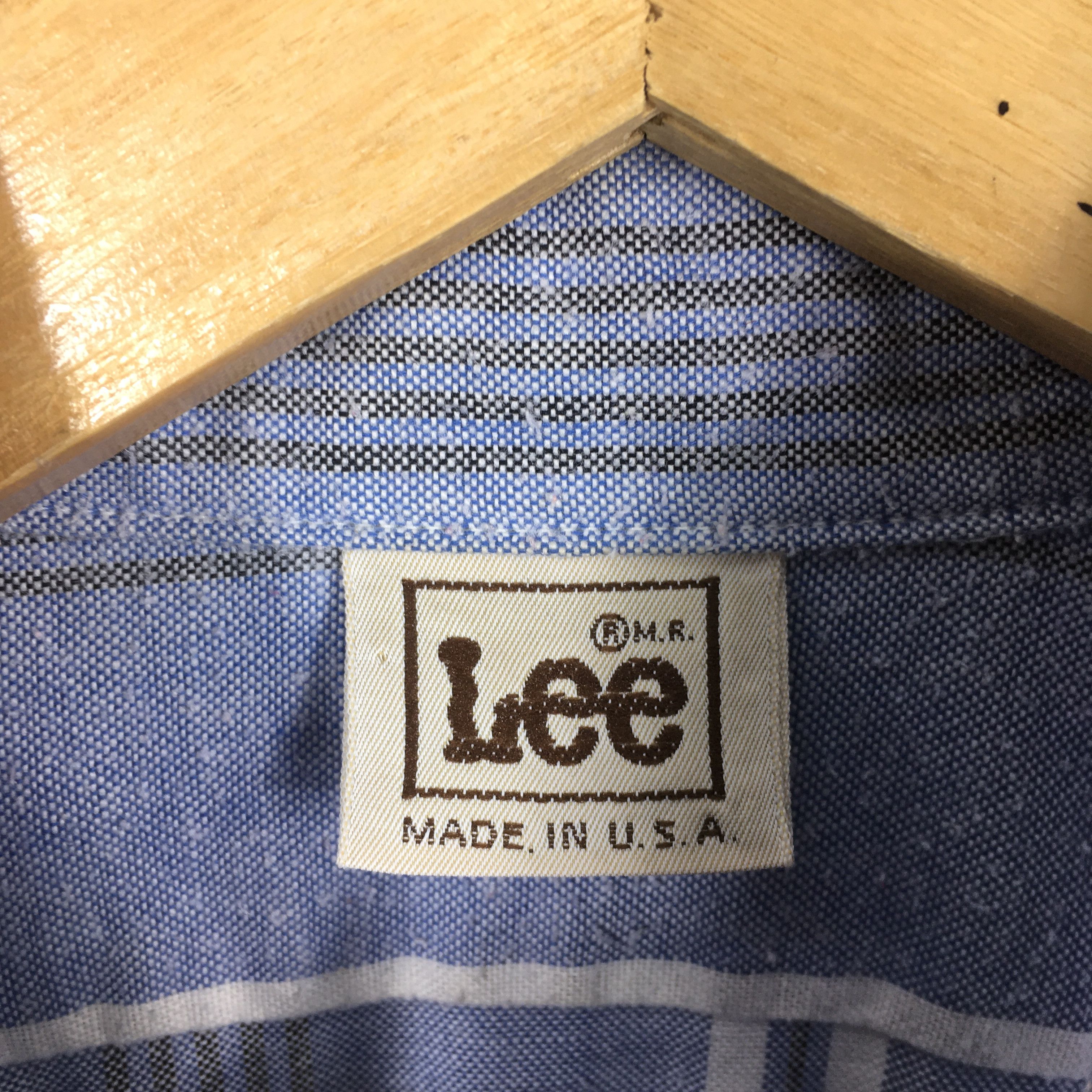 Lee Vintage 1990s Lee Made In Usa Vertical Striped Size US L / EU 52-54 / 3 - 5 Thumbnail