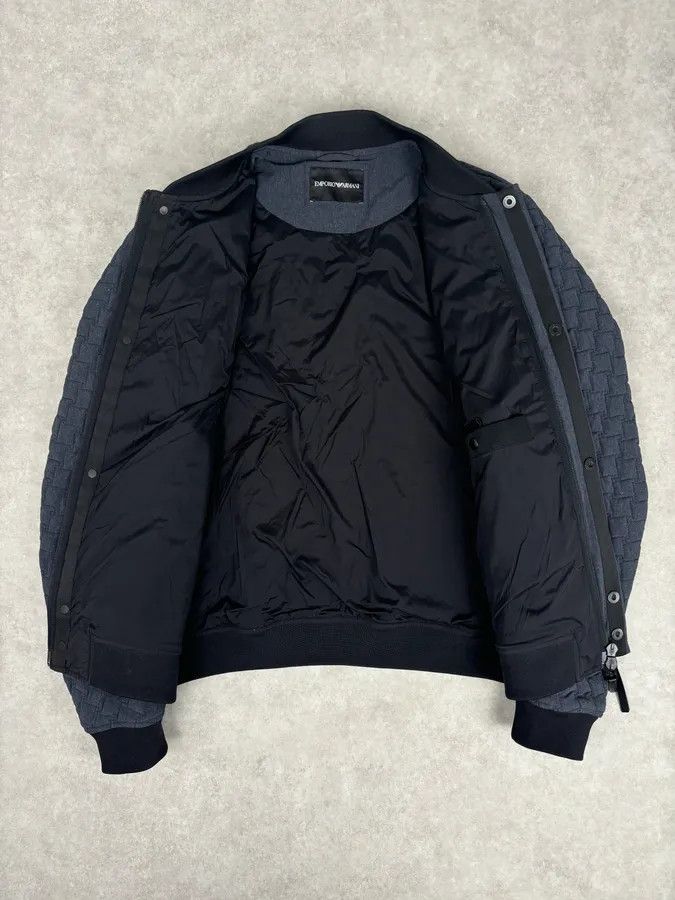 Emporio Armani SS2018 Emporio Armani Navy Nylon Quilted Bomber Jacket Size US M / EU 48-50 / 2 - 7 Thumbnail