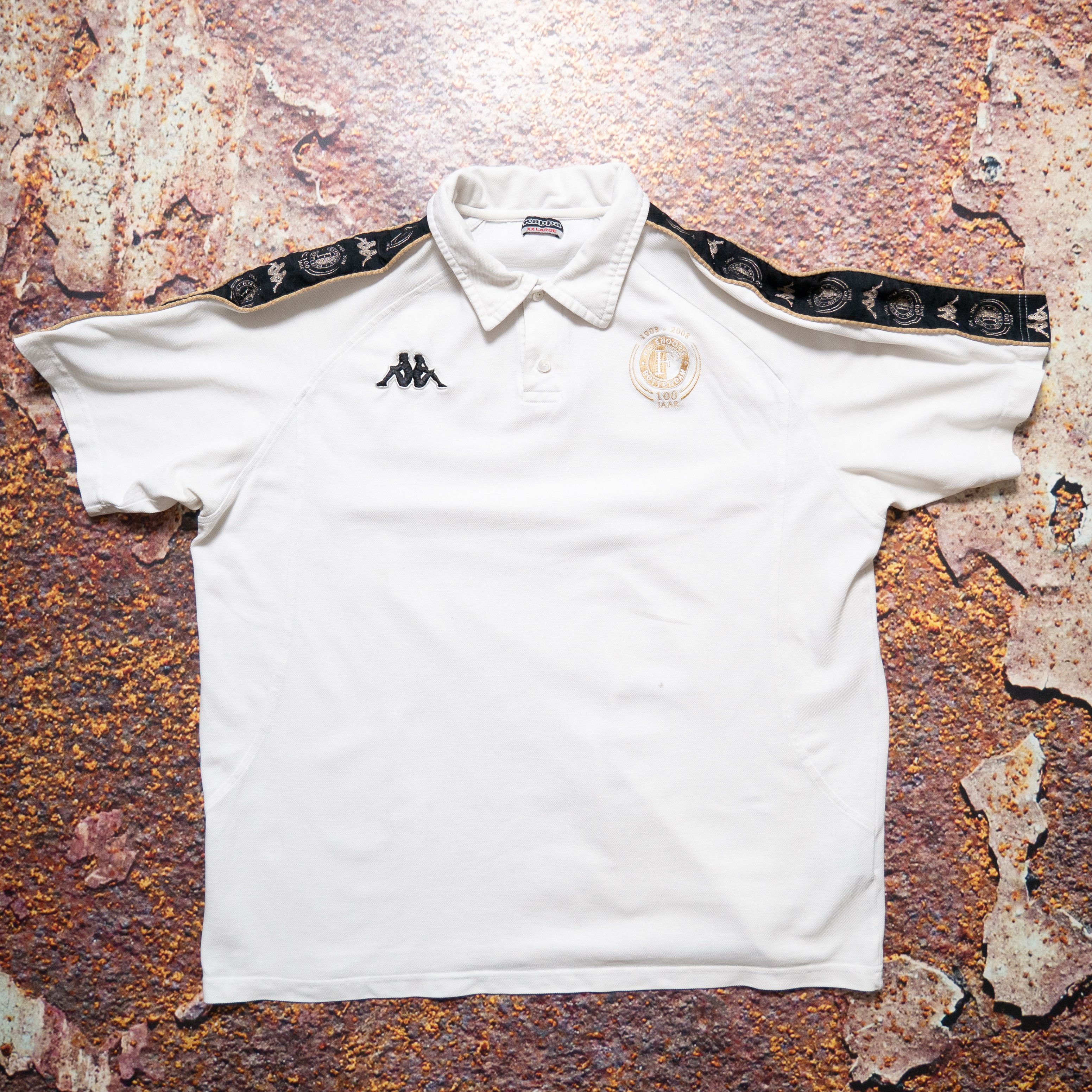 Kappa Vintage 00s Kappa Feyenoord Rotterdam 100 Years Rare Polo Size US XXL / EU 58 / 5 - 1 Thumbnail