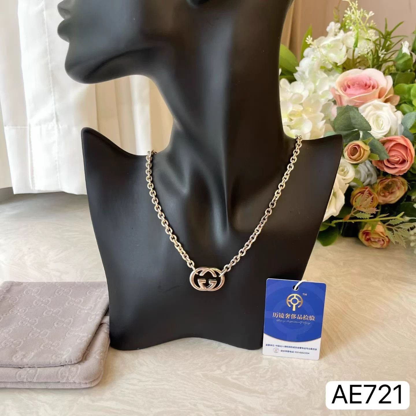 Gucci Gucci 925 Silver New 44cm Necklace w DustBag AE721 Size ONE SIZE - 2 Thumbnail