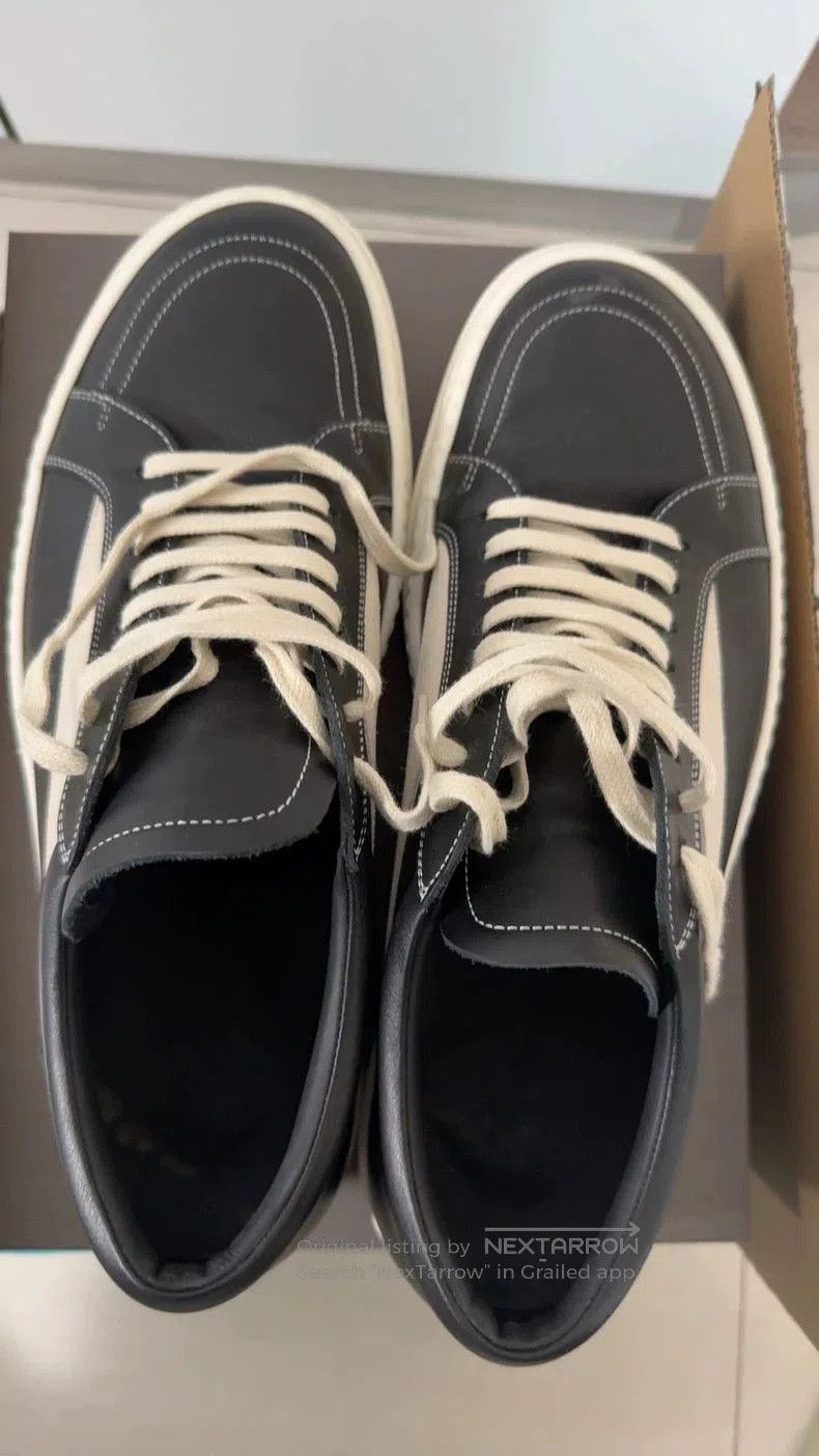 Rick Owens Vans Inspired Leather Sneakers Size 47.