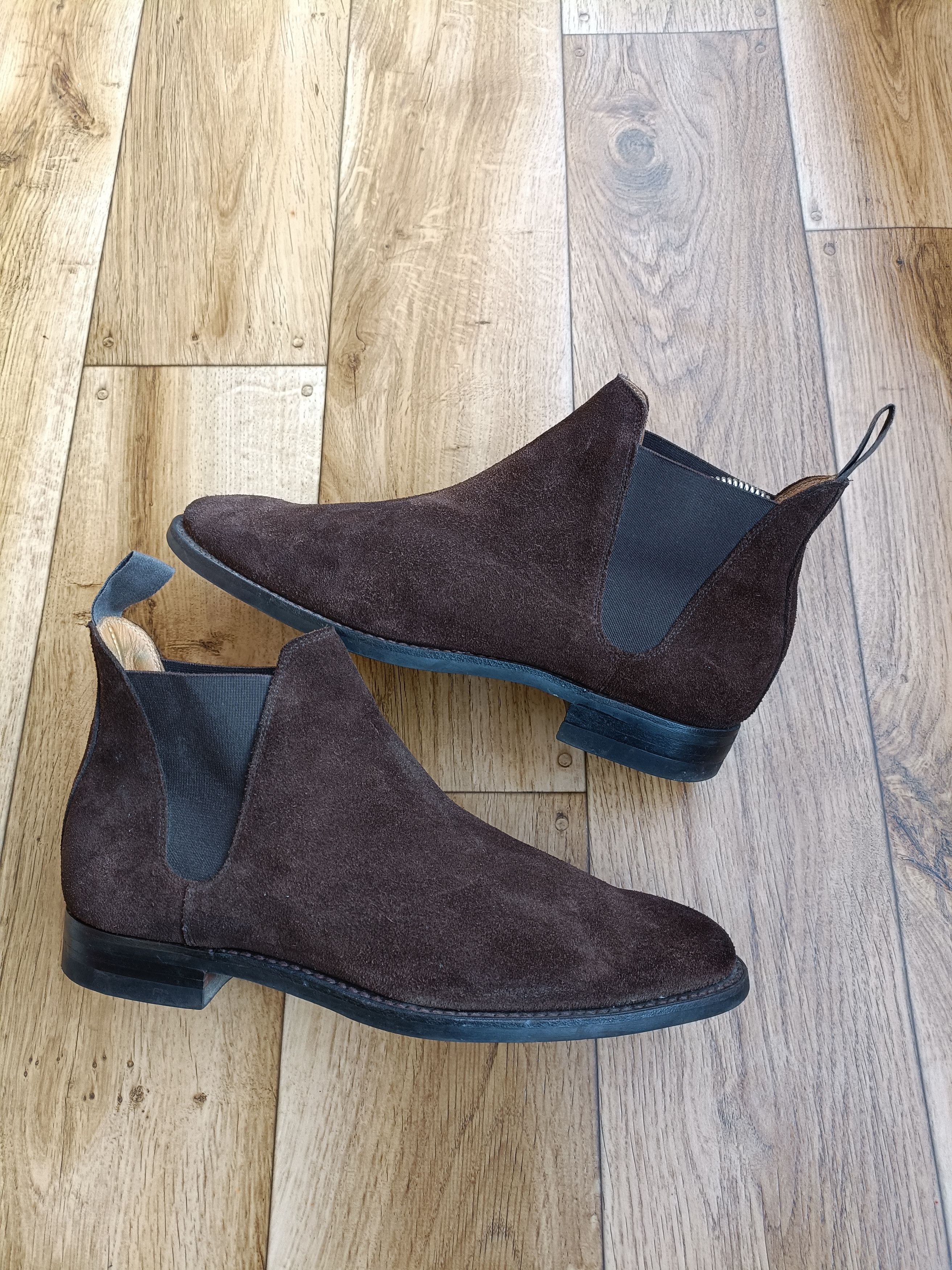 Crockett and Jones Suede Chelsea 8 Boots