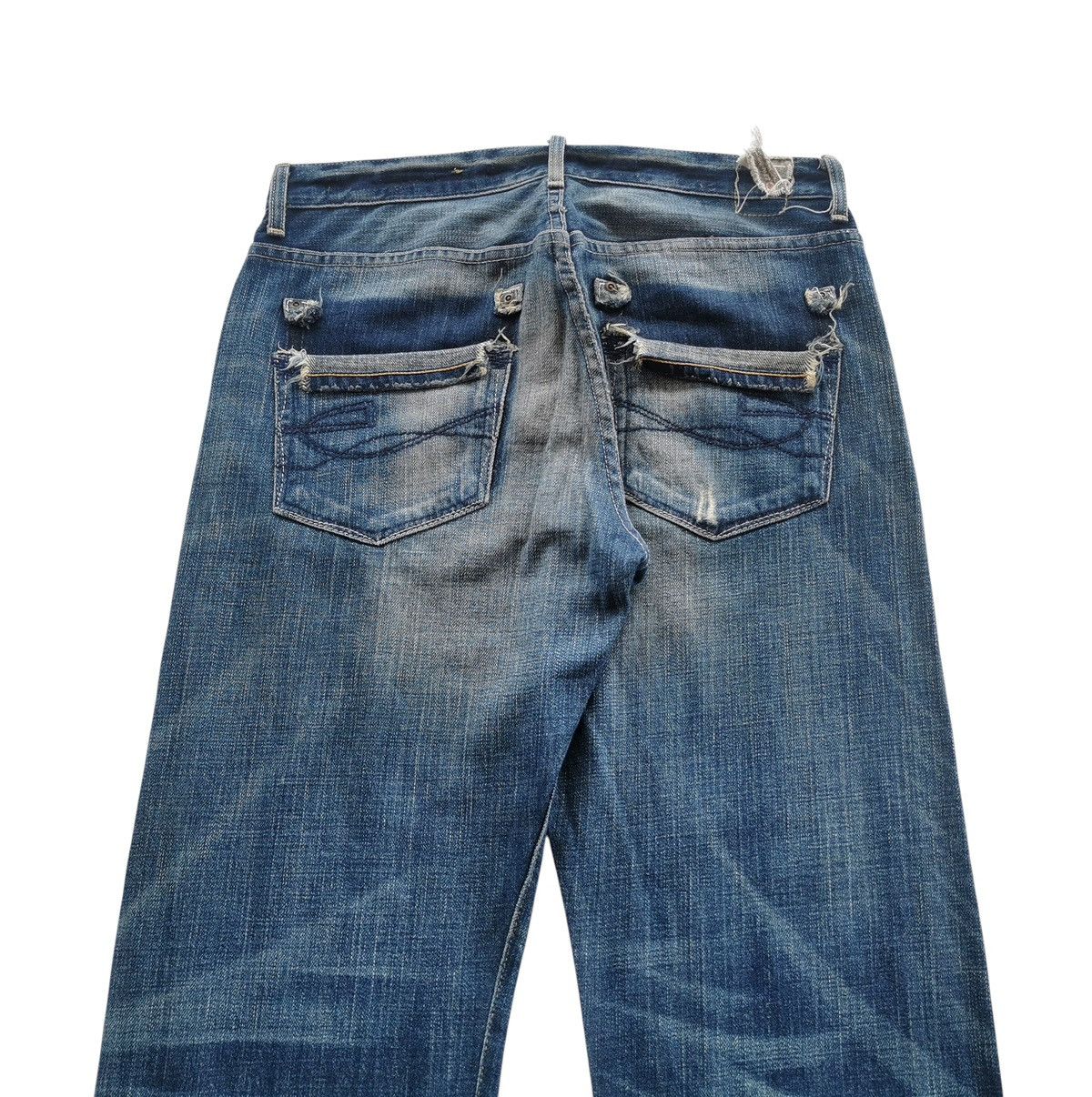 Chip & Pepper Chip Pepper Distressed Flared Twisted Stitch Jeans - 32x31.5 Size US 32 / EU 48 - 3 Thumbnail